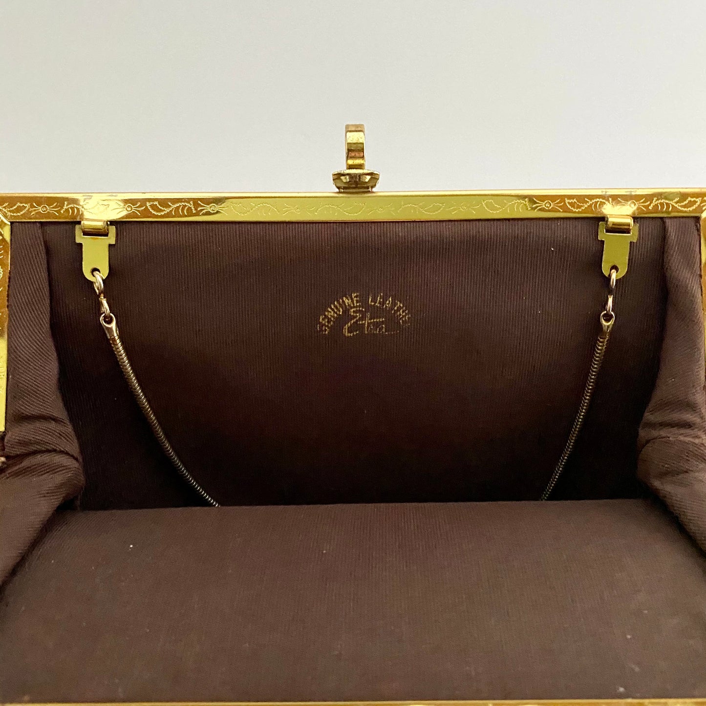 Late 50s/ Early 60s Etra Leather Clutch