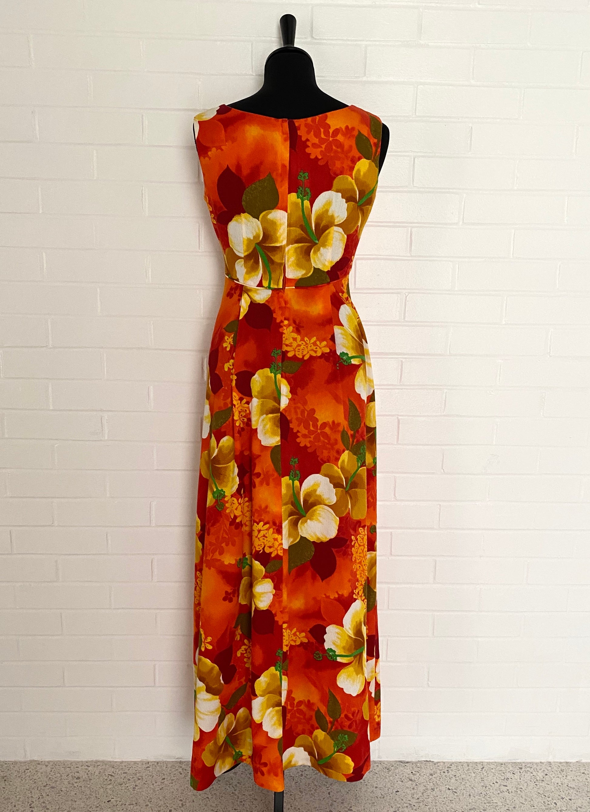 1960s Royal Hawaiian, Made & Styled in Hawaii Maxi Dress 1960s Royal Hawaiian, Made & Styled in Hawaii Maxi Dress