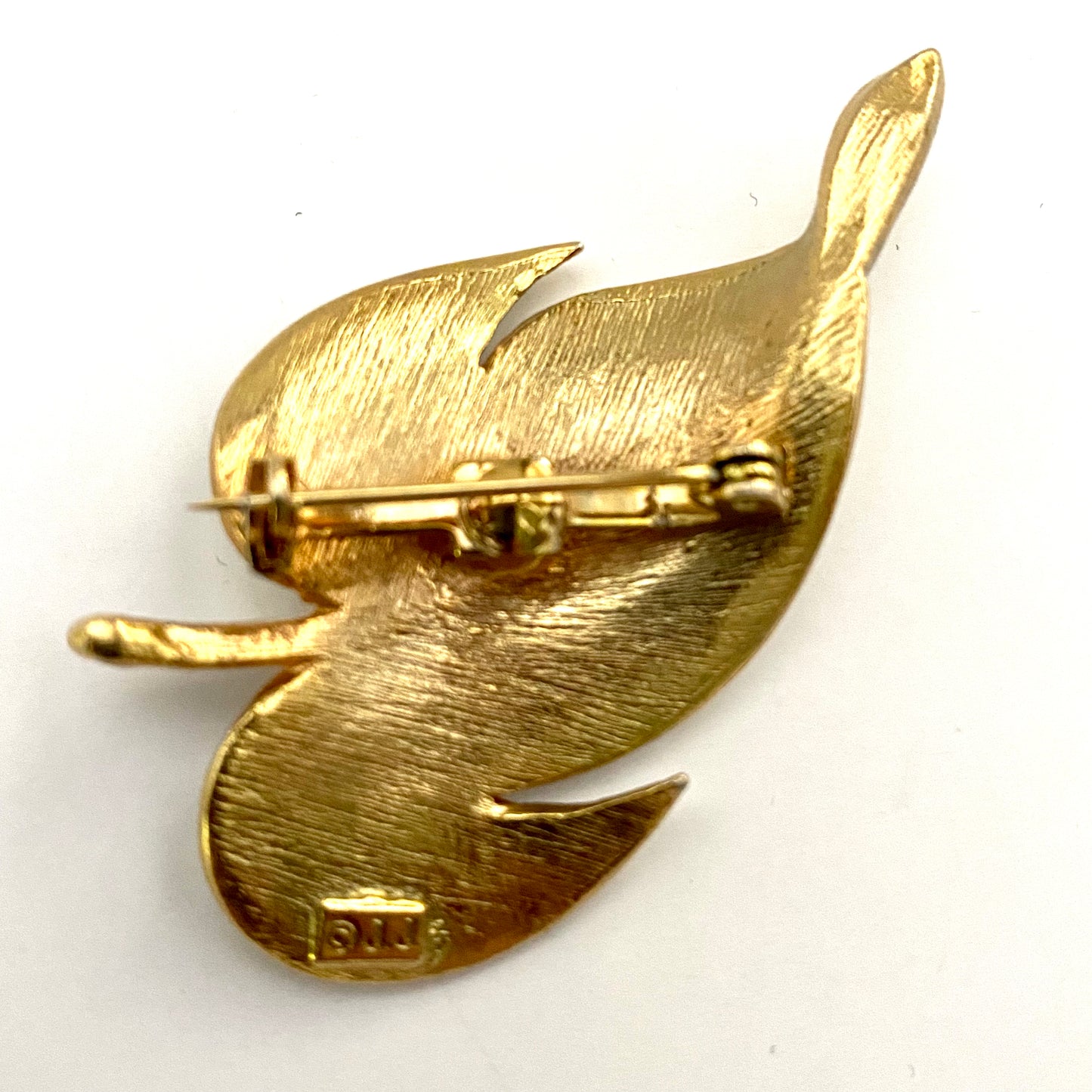 1960s JJ (Jonette Jewelry) Leaf Brooch