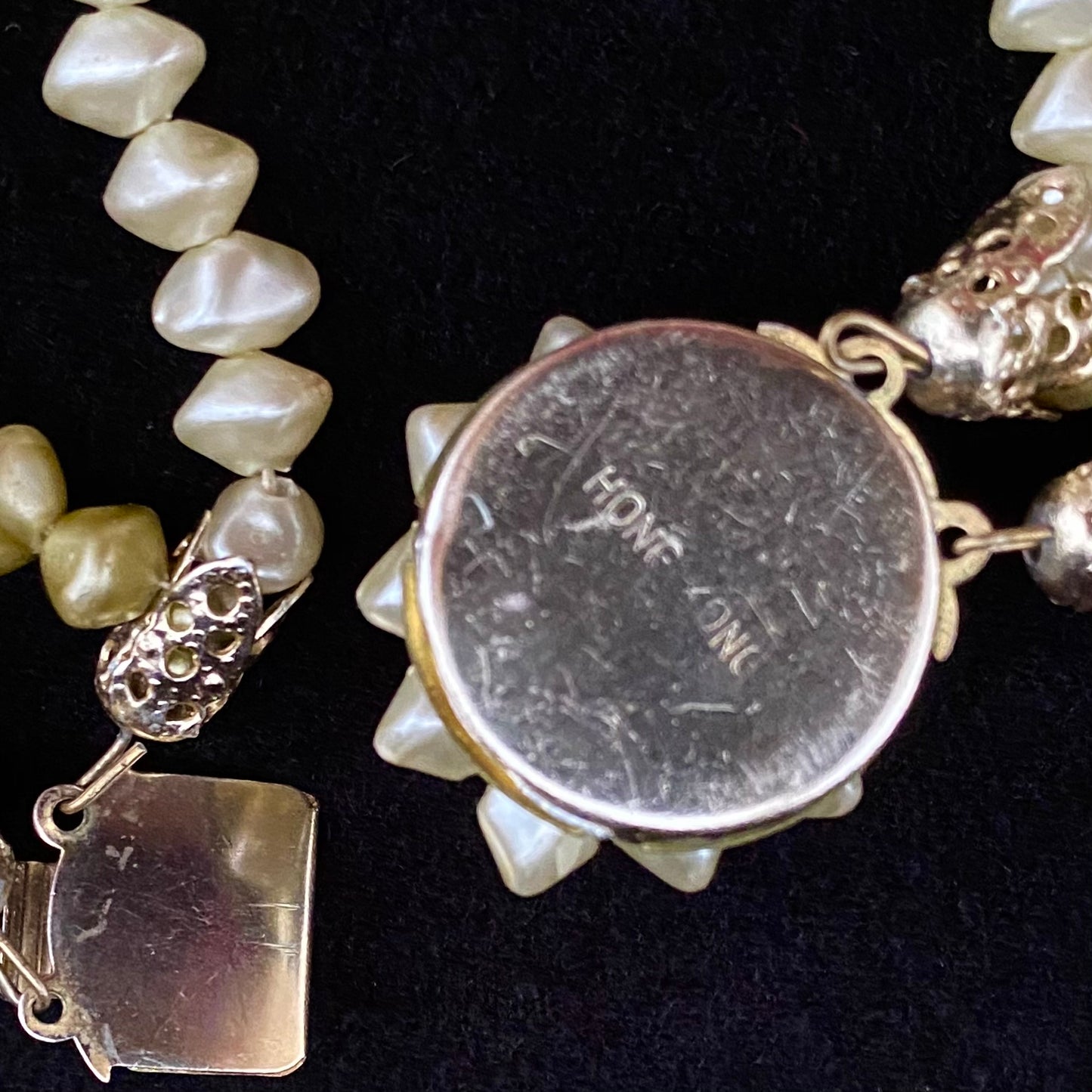 1960s Hong Kong 5 Strand Bead Necklace
