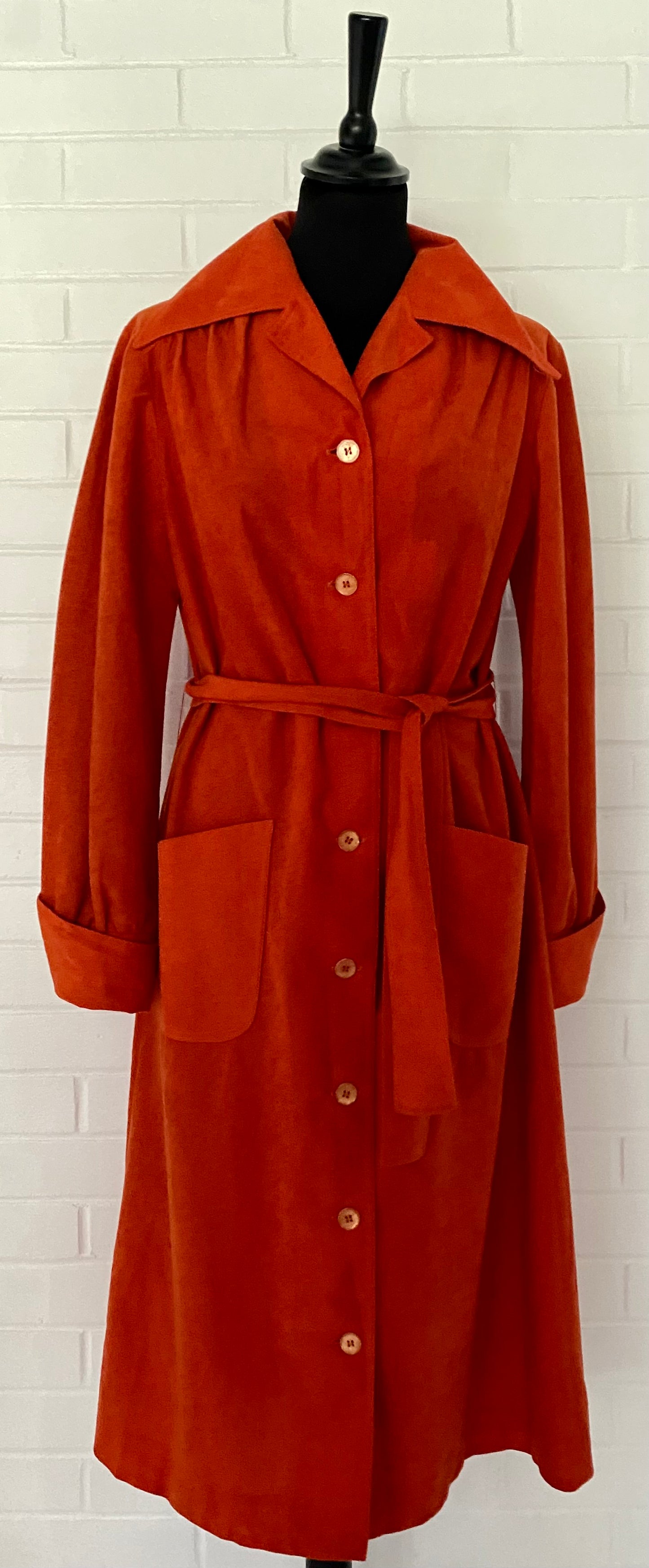 1970s Edith Flagg Trench Dress