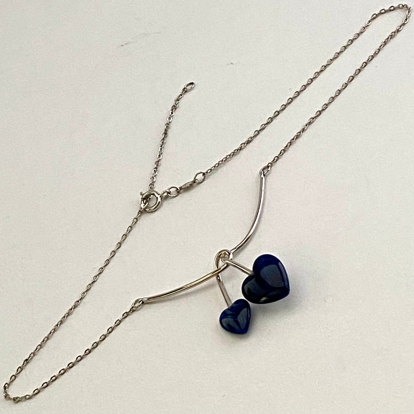 1976 Sarah Coventry Duo Heart Necklace