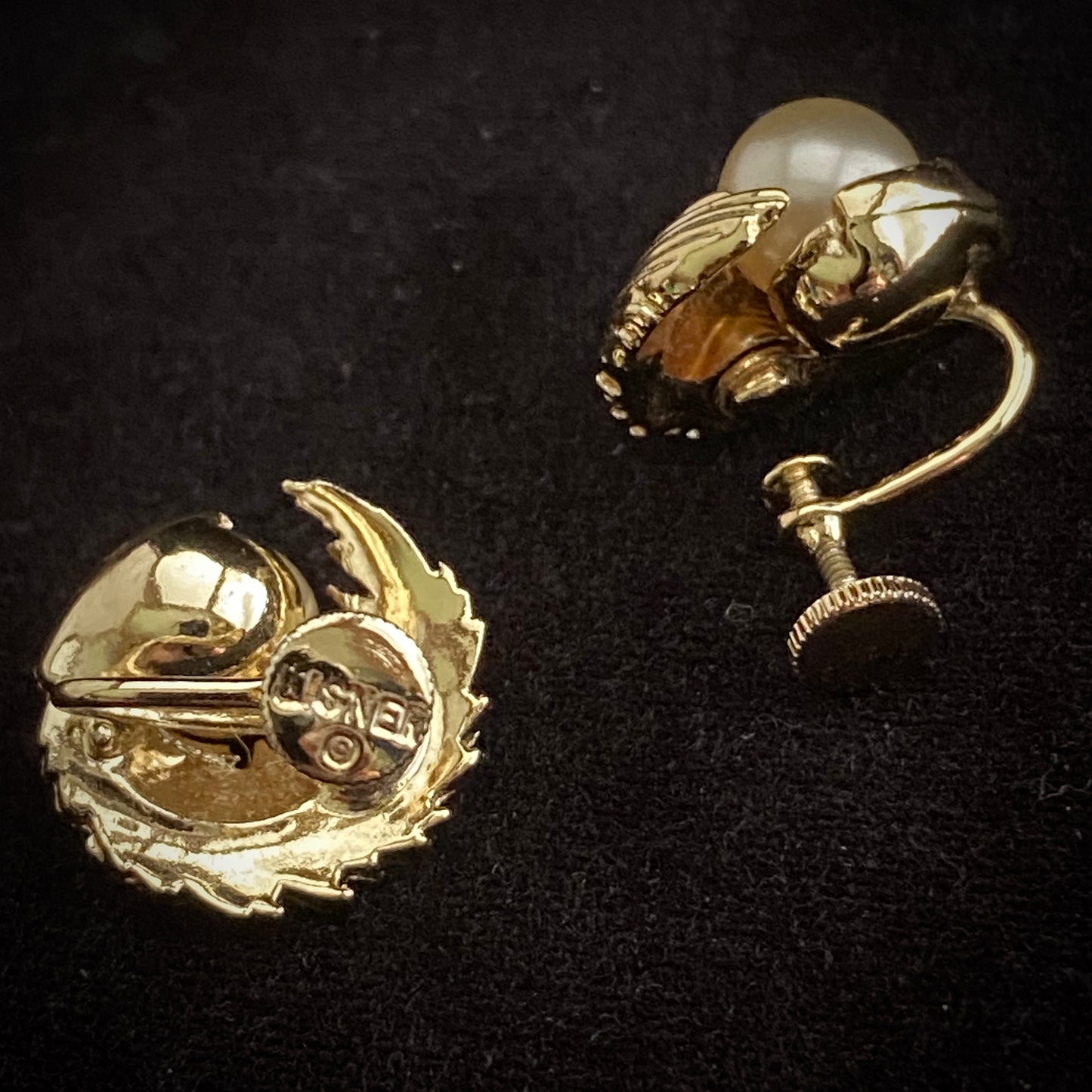 1960s Lisner Gold-Tone Earrings