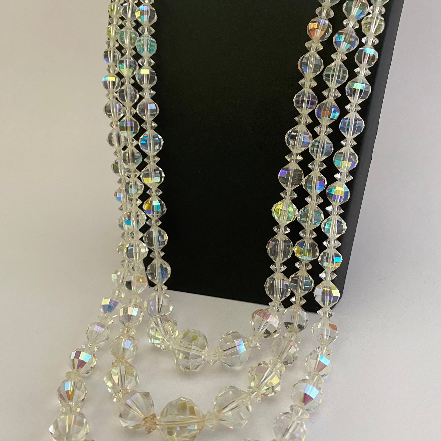 Late 50s/ Early 60s Laguna 3-Strand Crystal Necklace