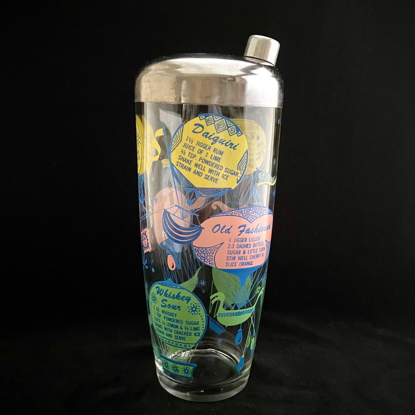 Late 50s/ Early 60s Glass Cocktail Shaker