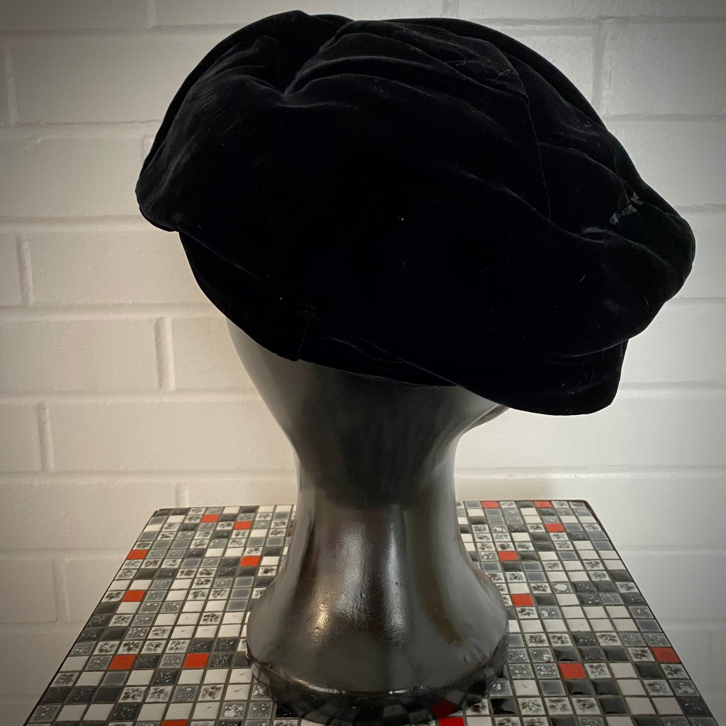 Late 40s/ Early 50s Velvet Tam Hat