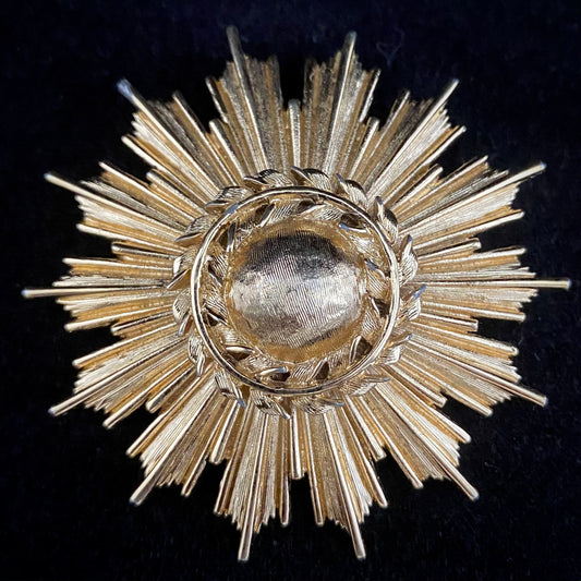 1960s Monet Sunburst Brooch/Pendant