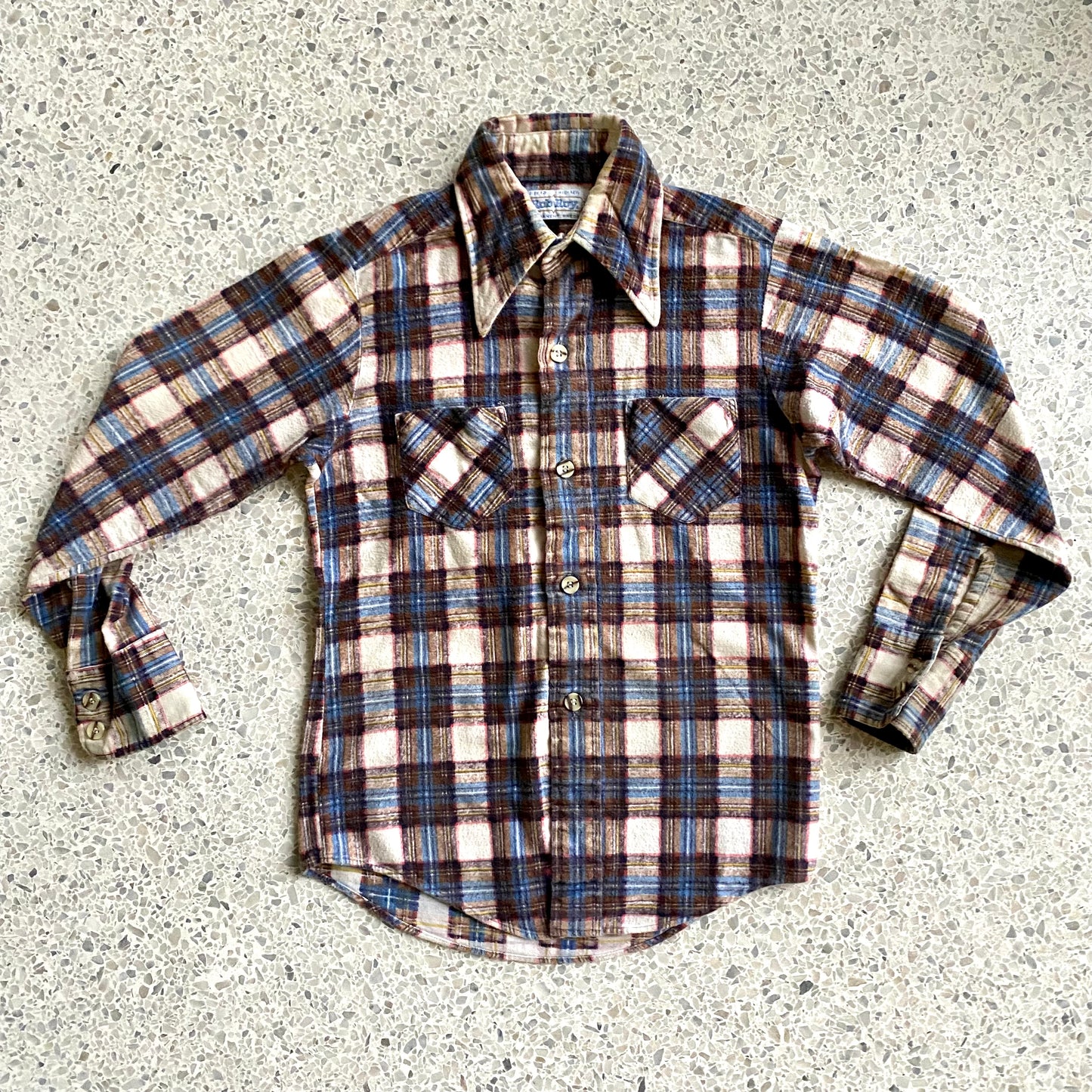 1970s Children’s Rob Roy Plaid Flannel Shirt