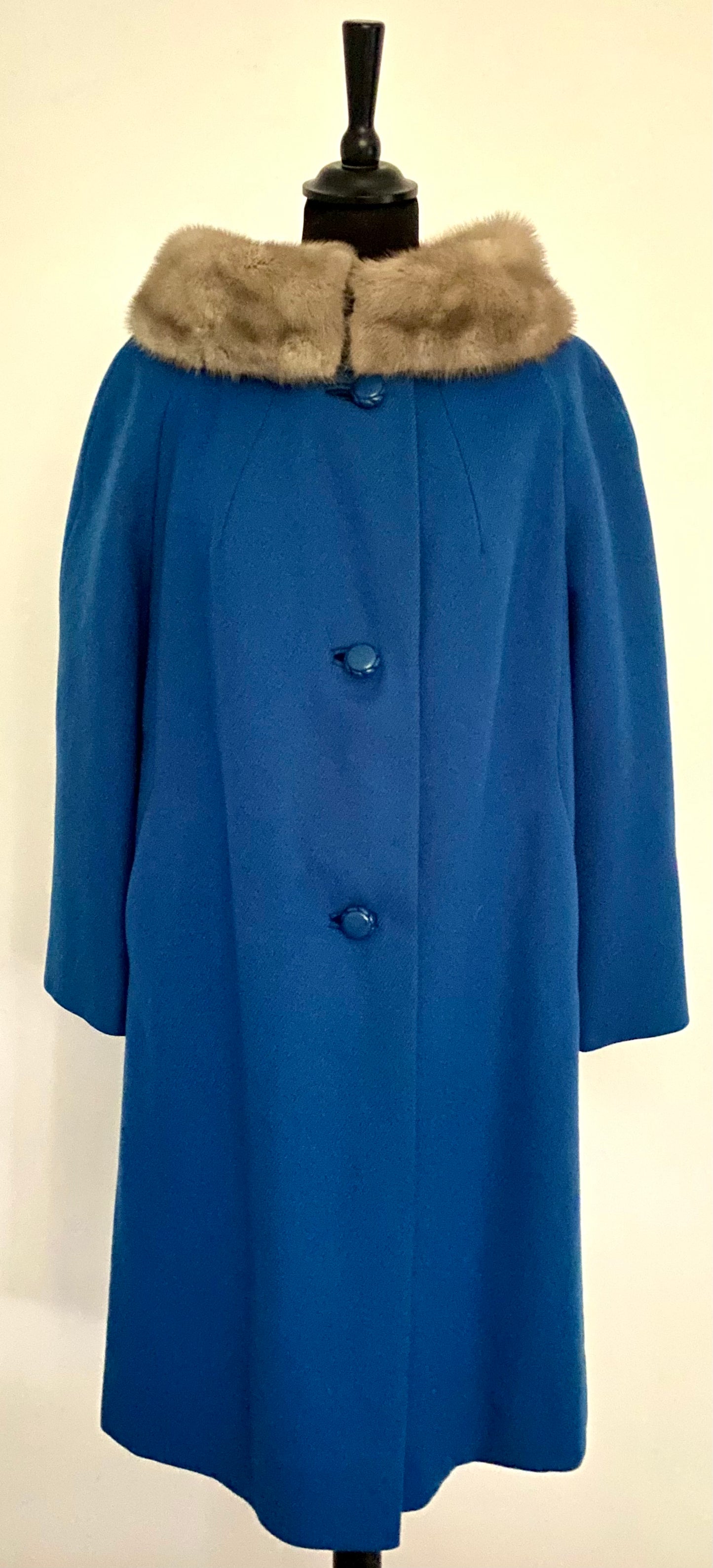 1950s Shagmoor Fur Collar Coat