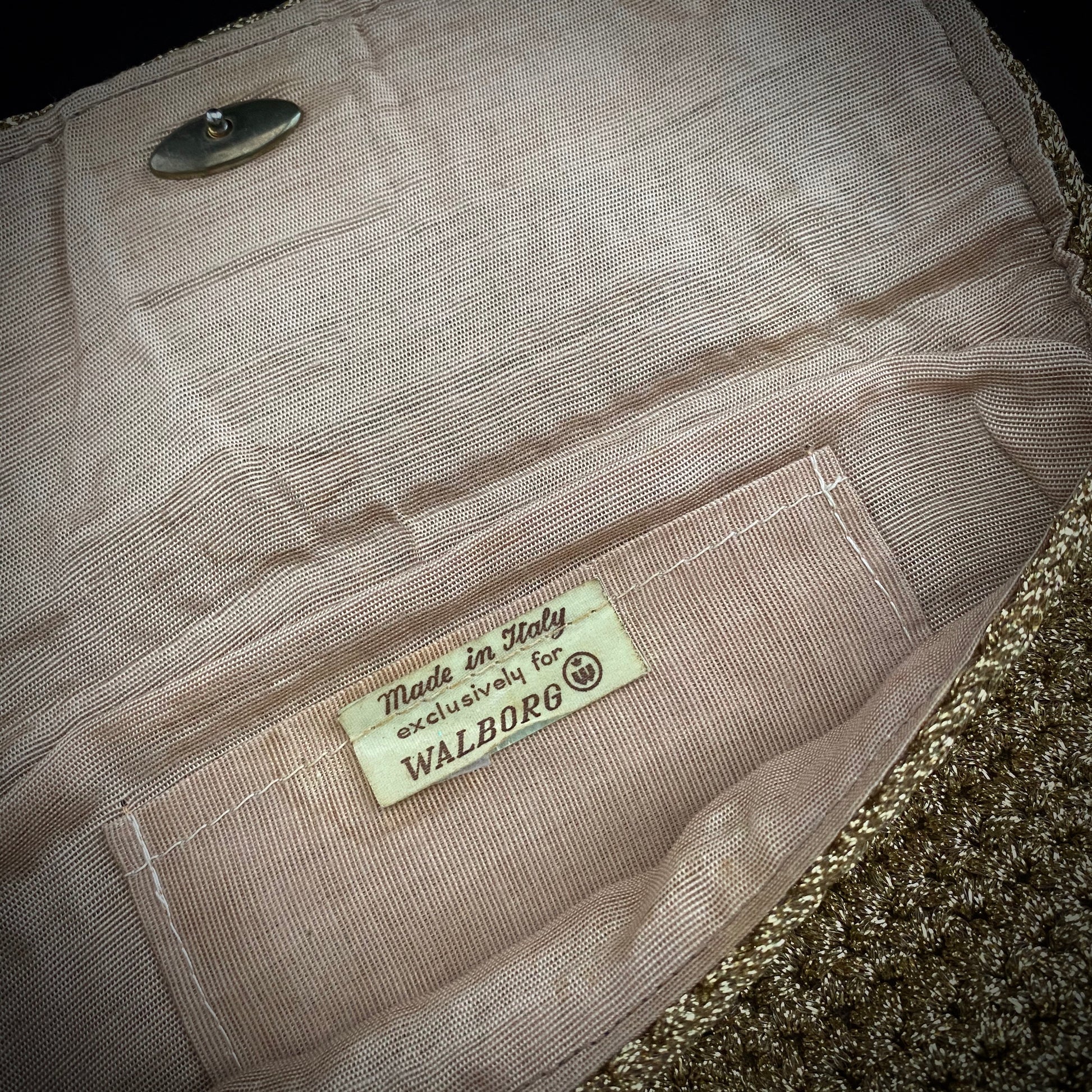1960s Made In Italy Exclusively For Walborg Clutch Bag - Retro Kandy Vintage