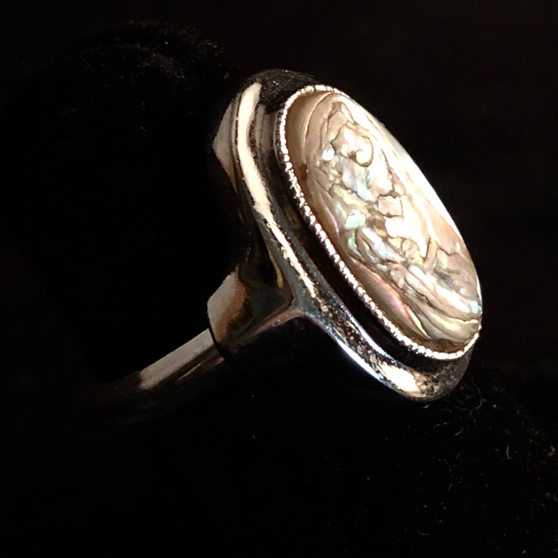 1978 Avon Abalone Ring - Retro Kandy Vintage