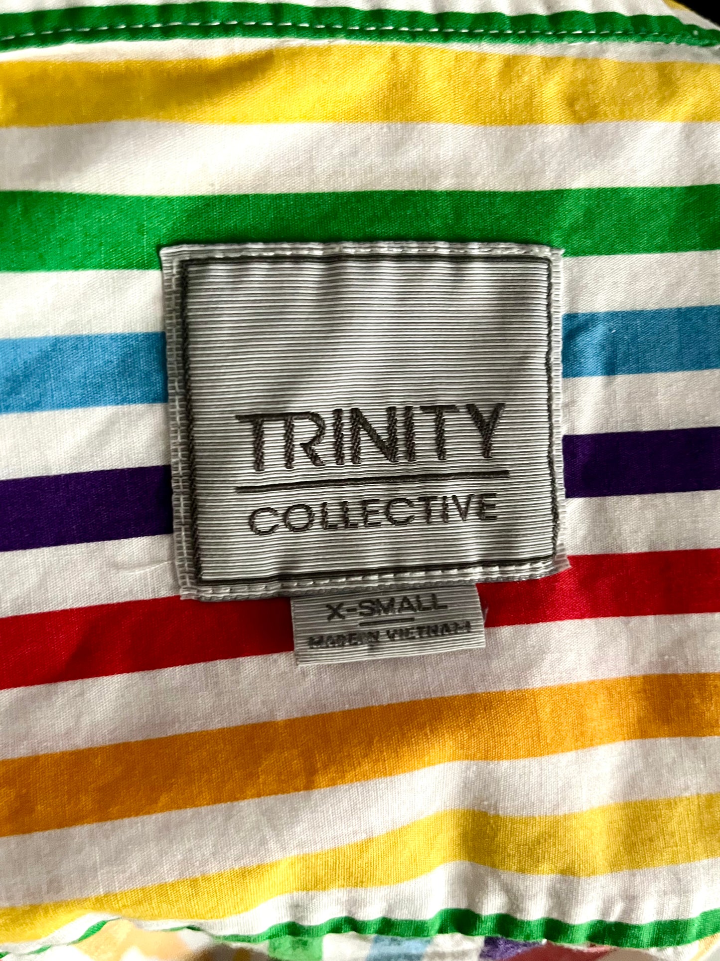 1980s Trinity Collection Rainbow Striped Shirt