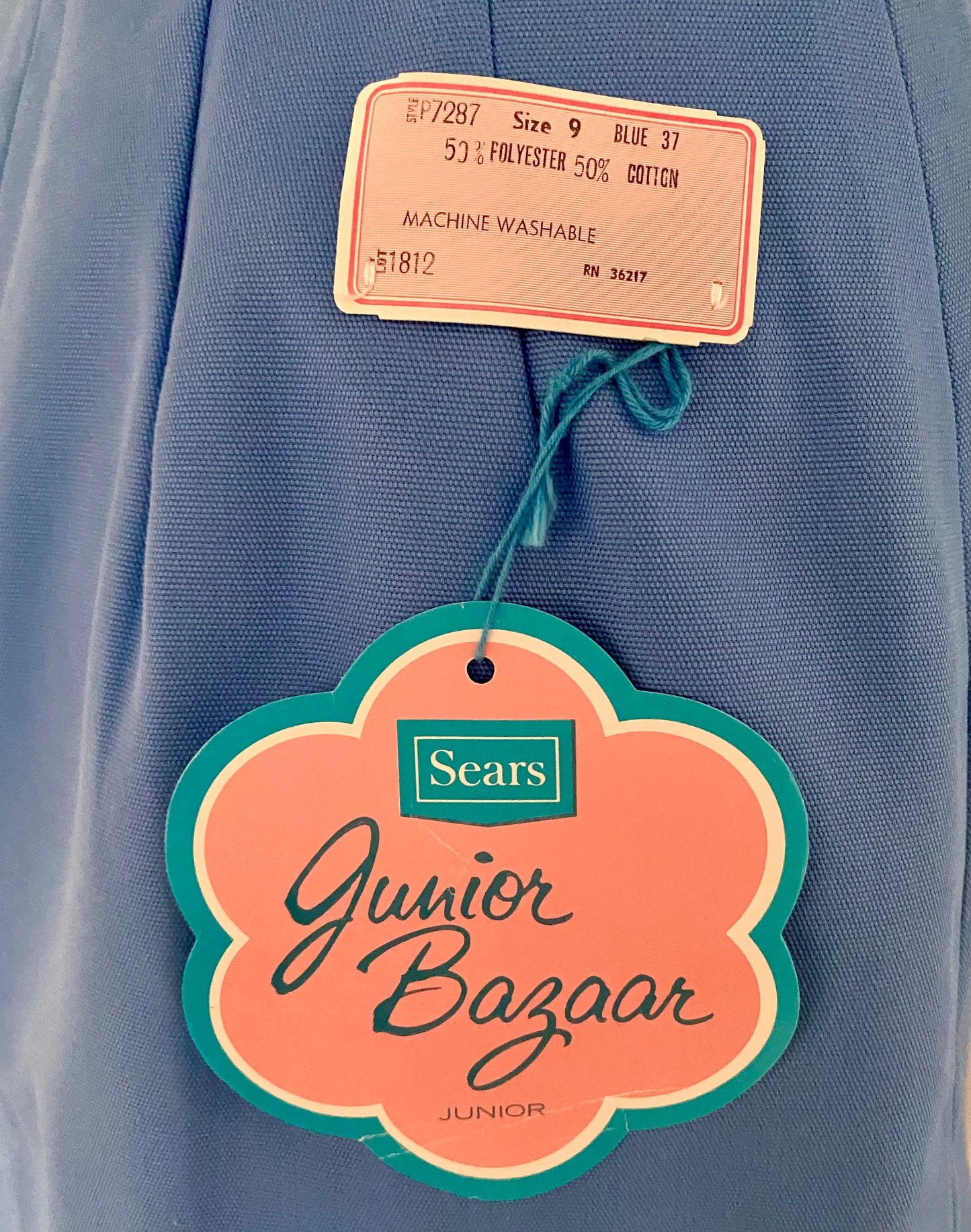 1960s Sears Junior Bazaar Skirt With Original Tags