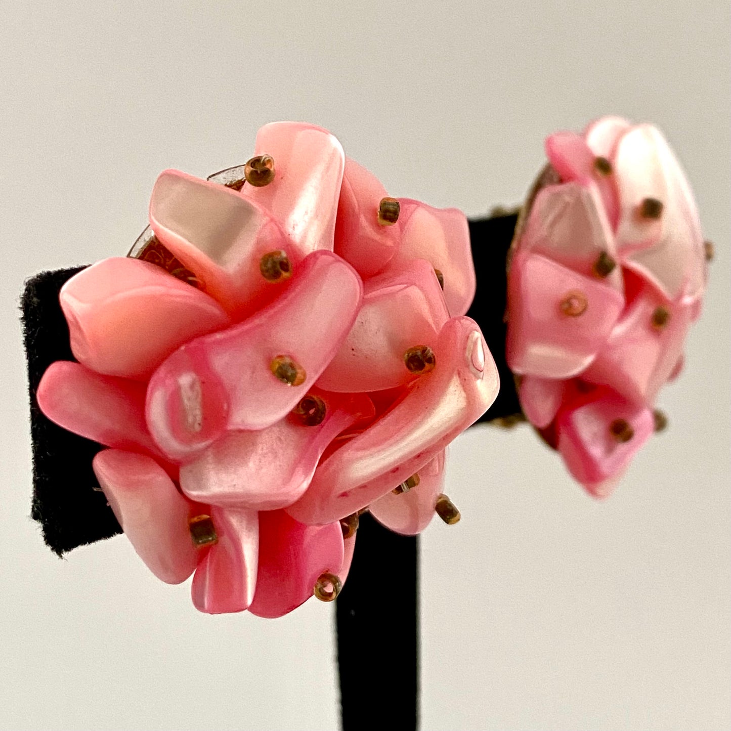 1960s Japan Pink Earrings