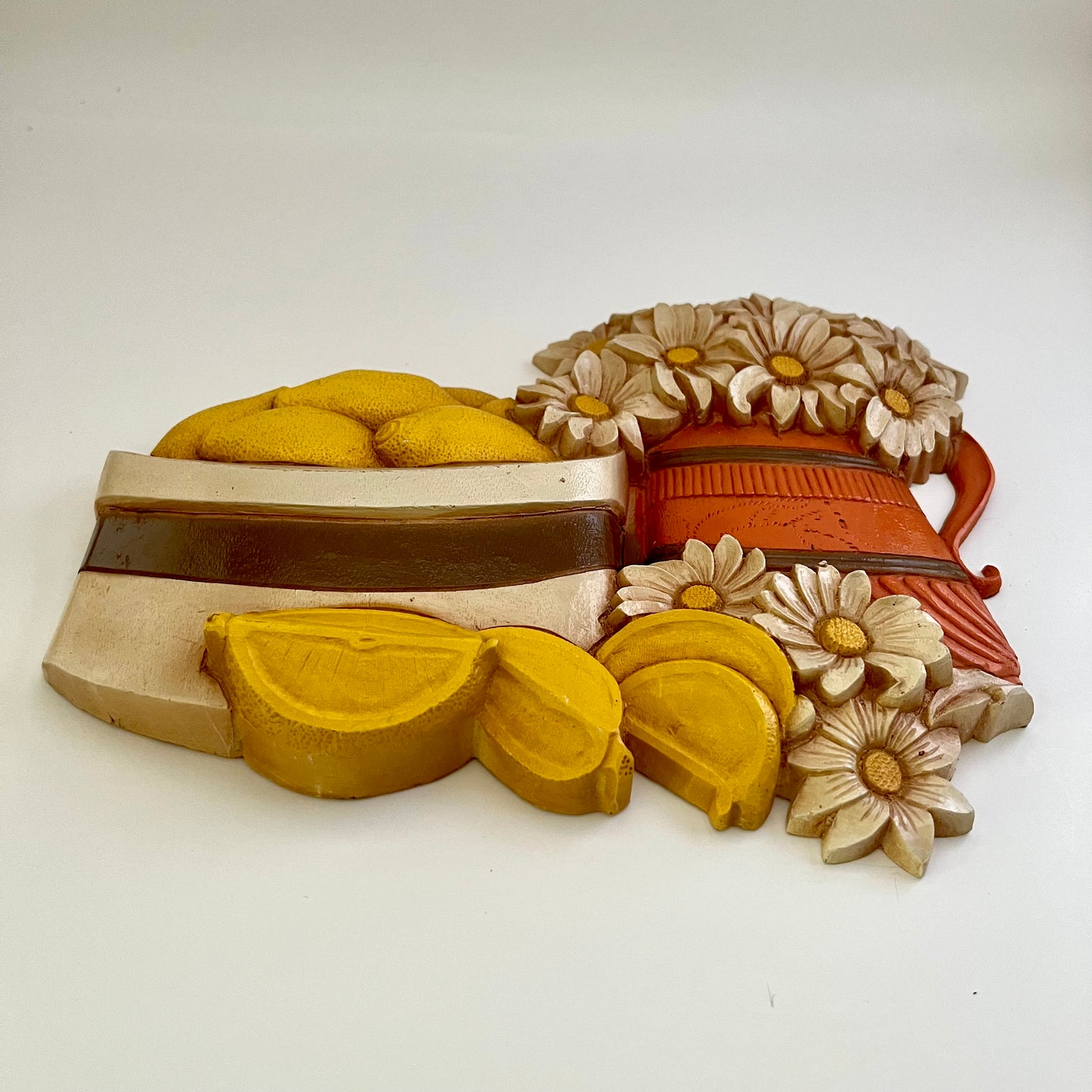 1981 Syroco Fruit & Flower Wall Plaques