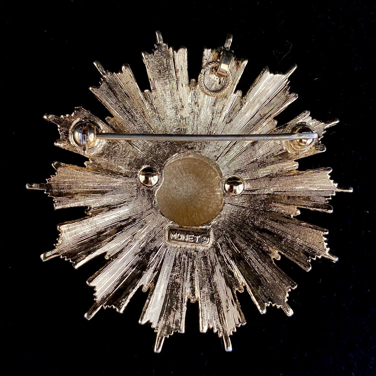 1960s Monet Sunburst Brooch/Pendant