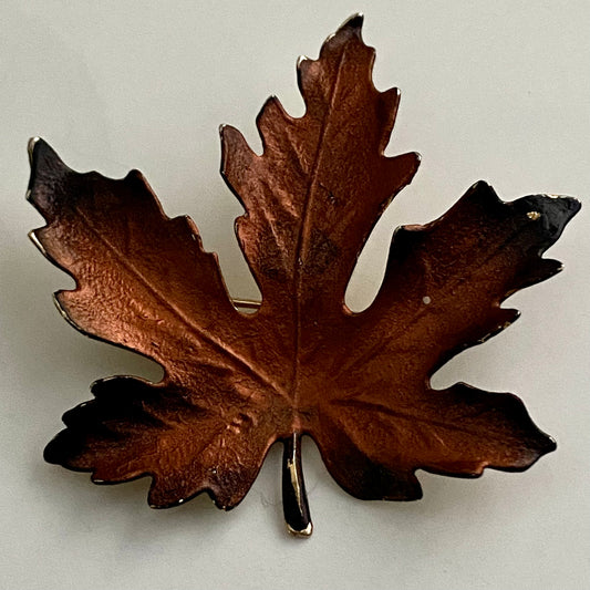 1980s Maple Leaf Brooch