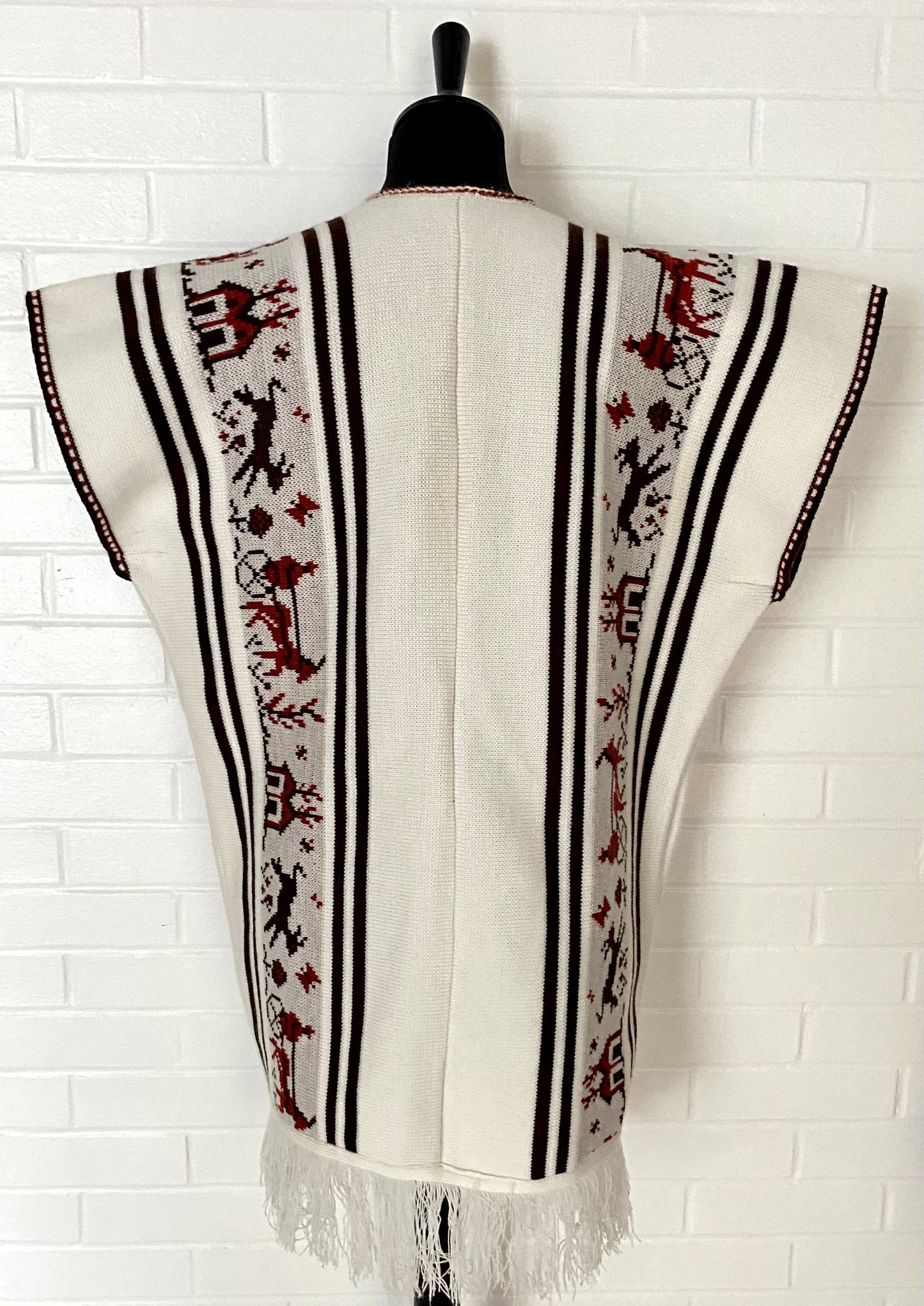 1970s Tie Front Sweater Vest