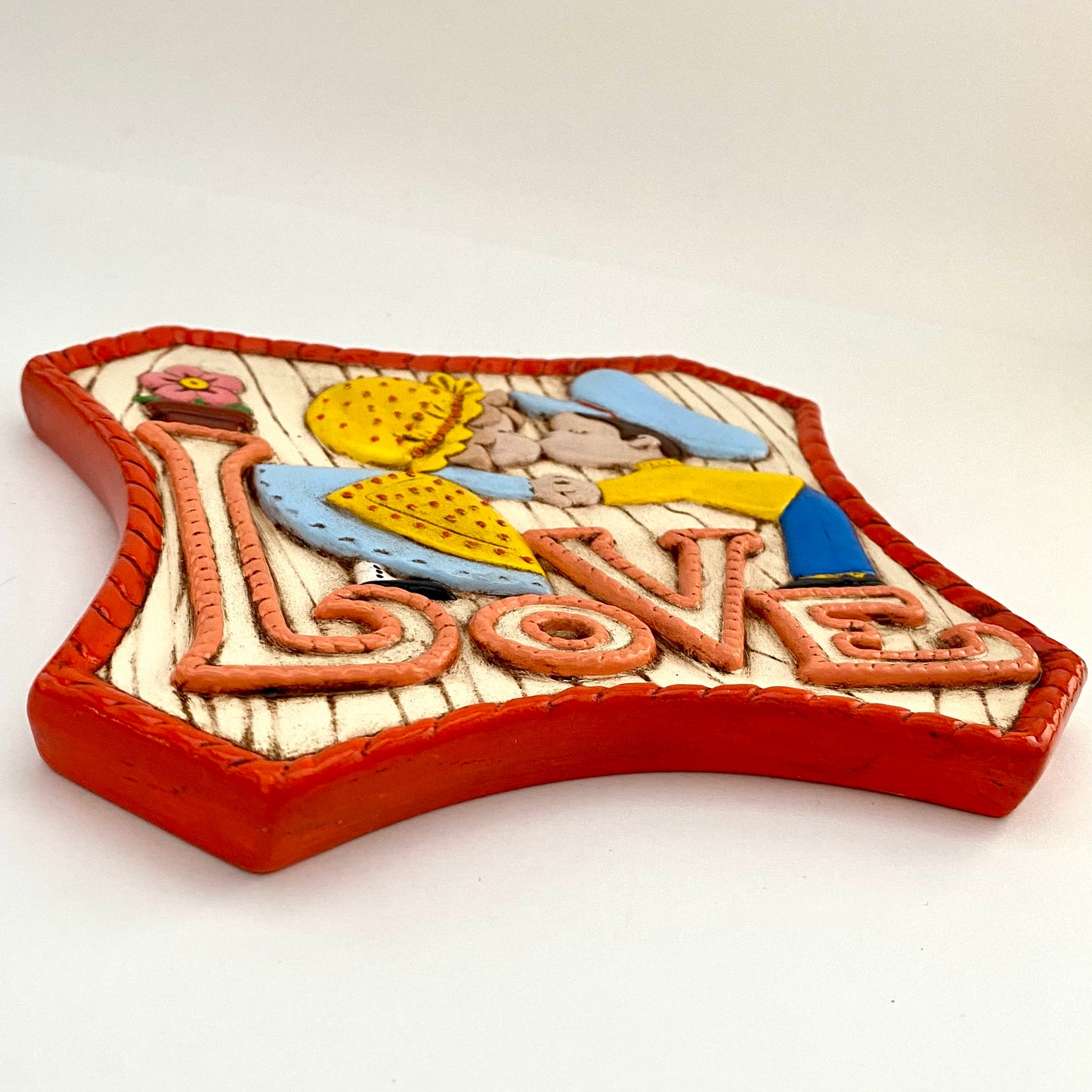 Late 70s/ Early 80s Ceramic "Love" Plaque