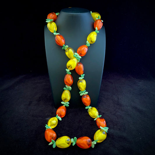 1950s Western Germany Fruit Salad Necklace