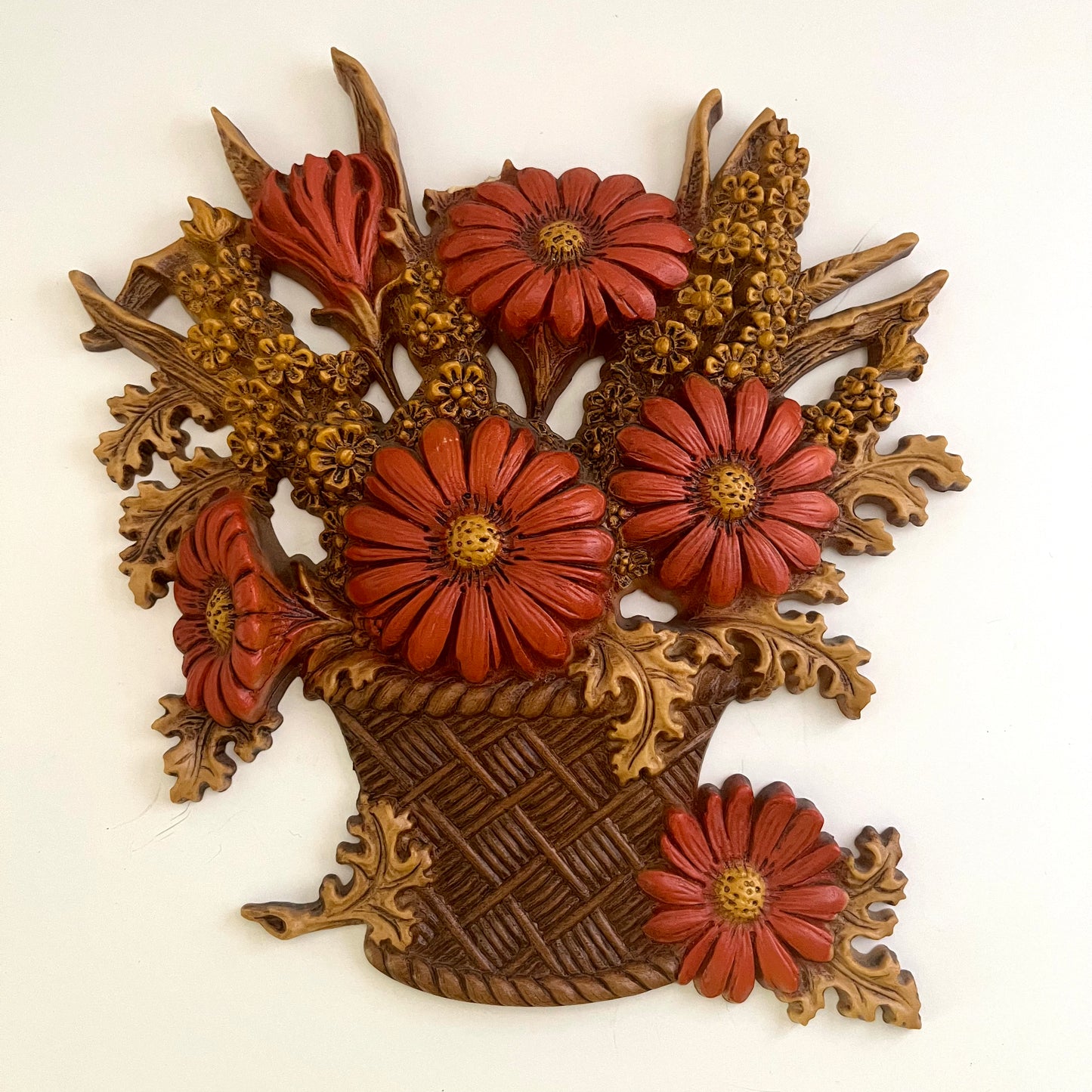 1977 Burwood Wall Decor Autumn Floral Wall Plaques