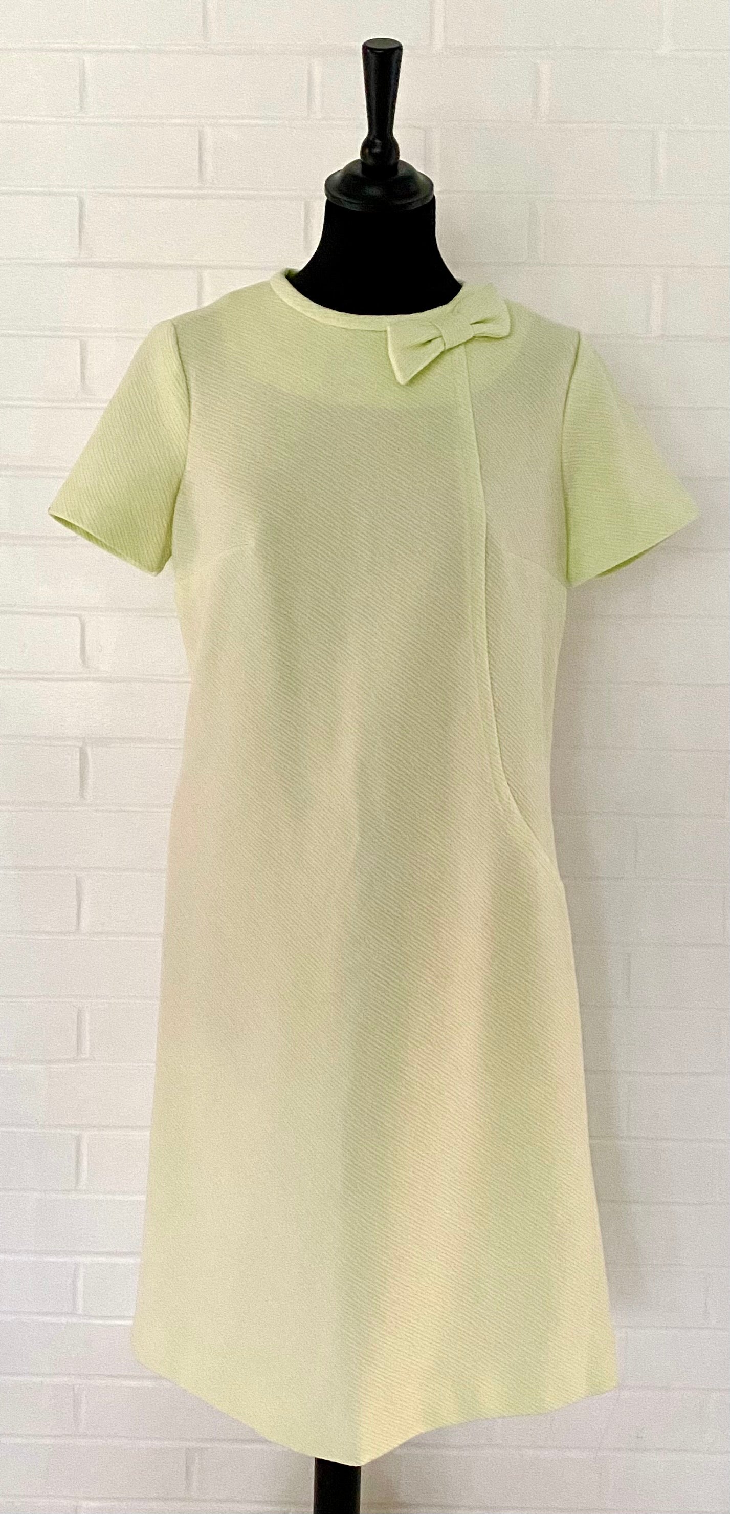 1960s Created by Westover New York Light Mint Green Dress