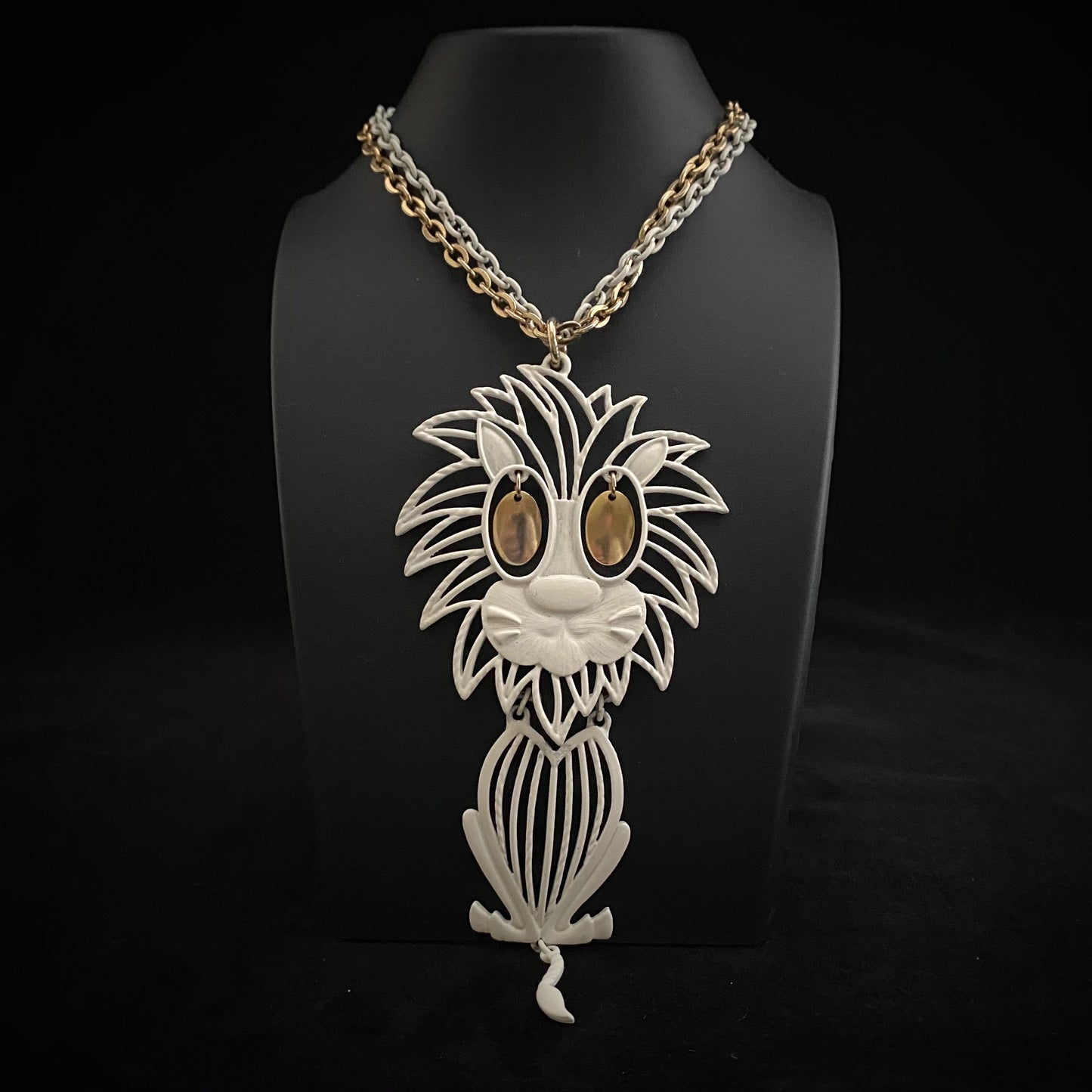 1960s Alan Lion Pendant Necklace