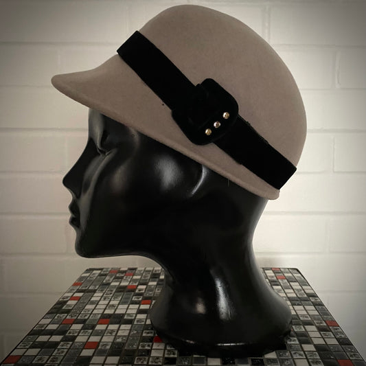 1960s Starling Wool Cloche Hat