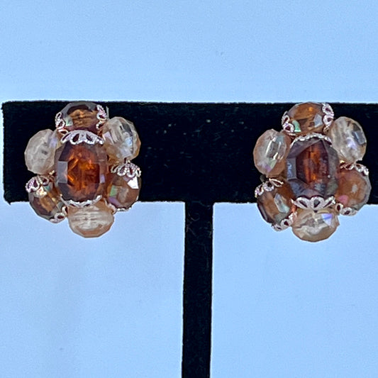 1960s Western Germany Bead Earrings
