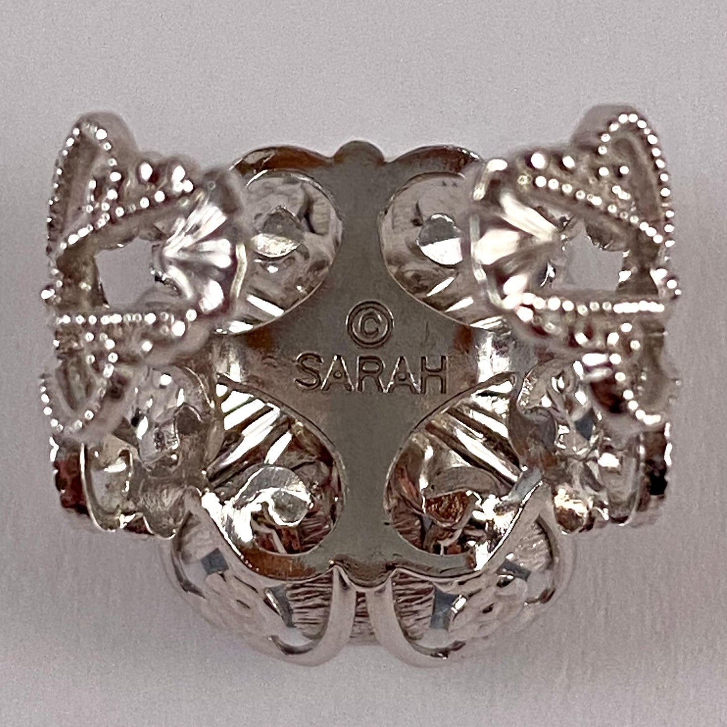 1973 Sarah Coventry Blue Lace Ring