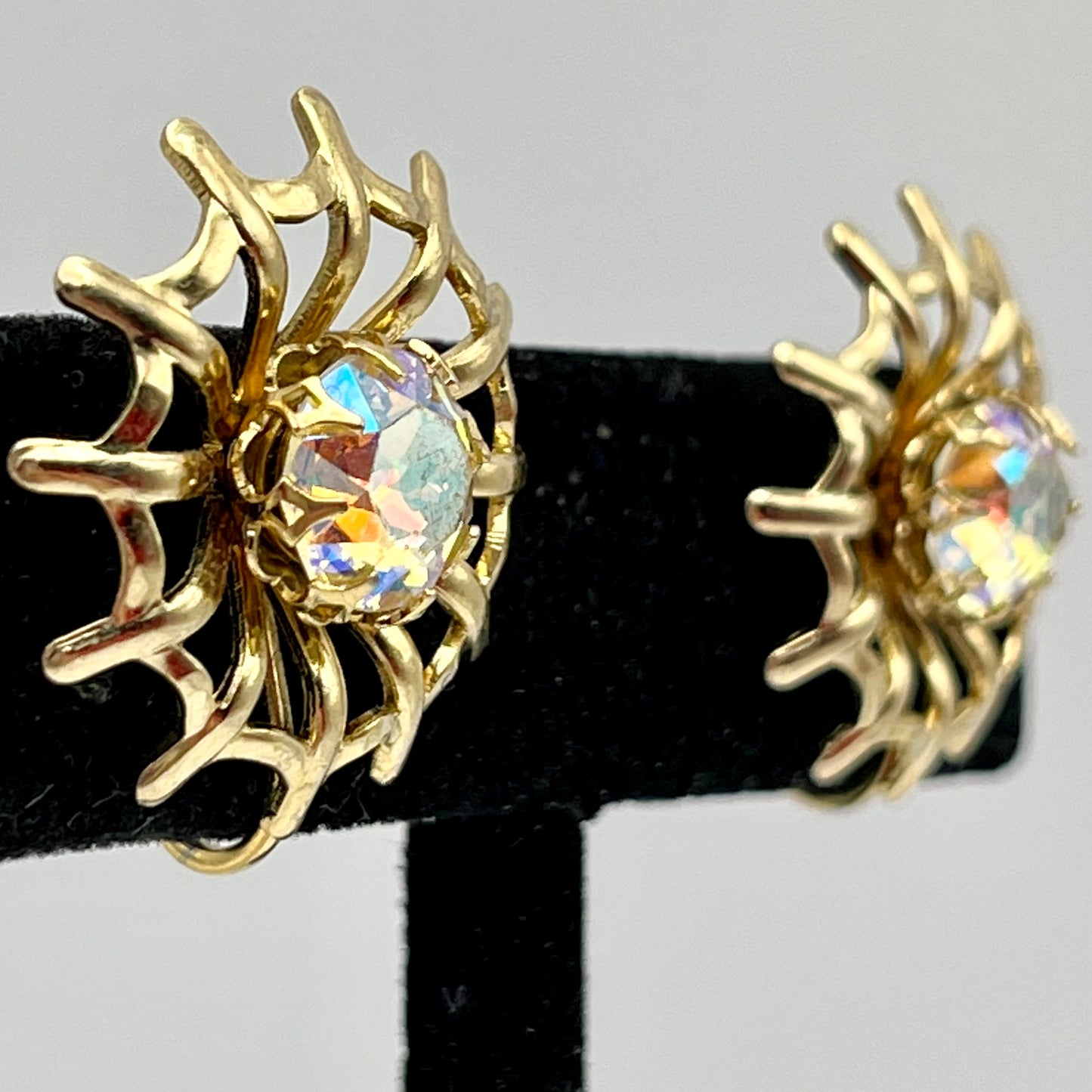 1956 Sarah Coventry Northern Lights Brooch & Earrings Demi-Parure (Original Design)