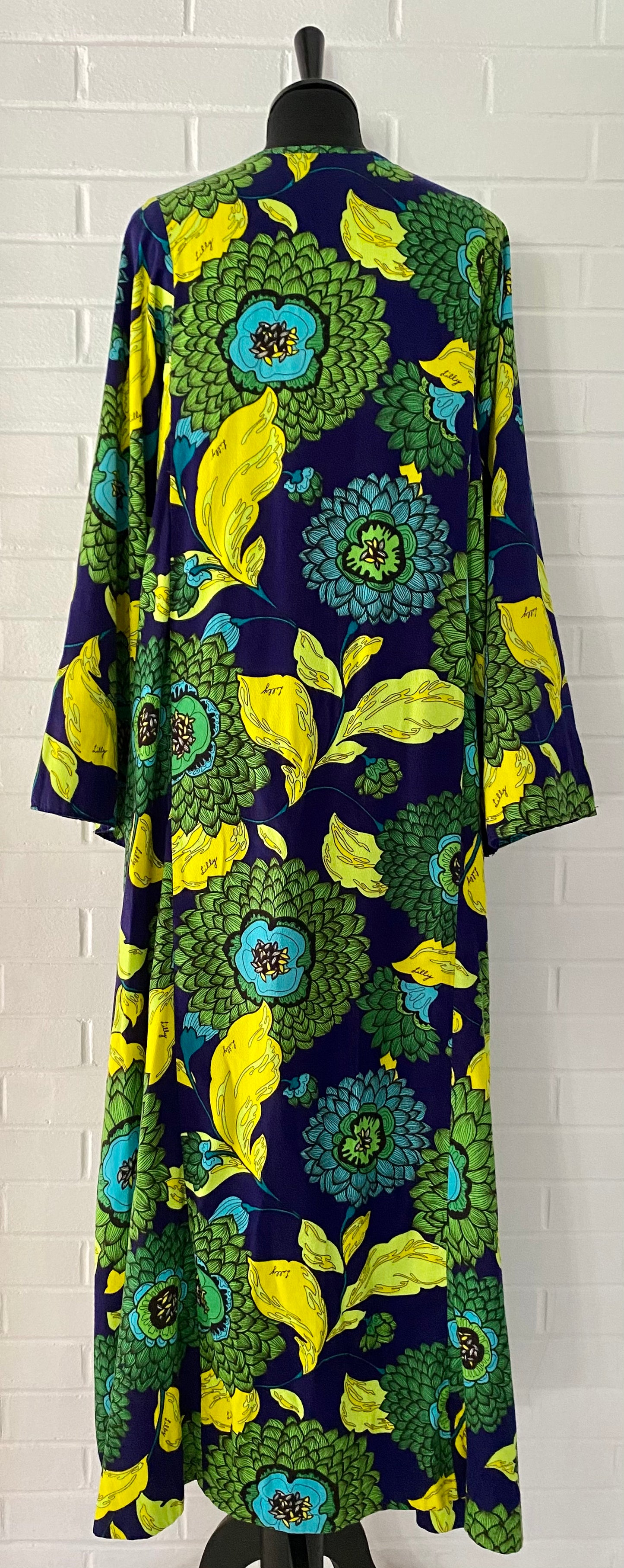 1960s The Lilly, Lilly Pulitzer Maxi in a RARE Dark Color Scheme