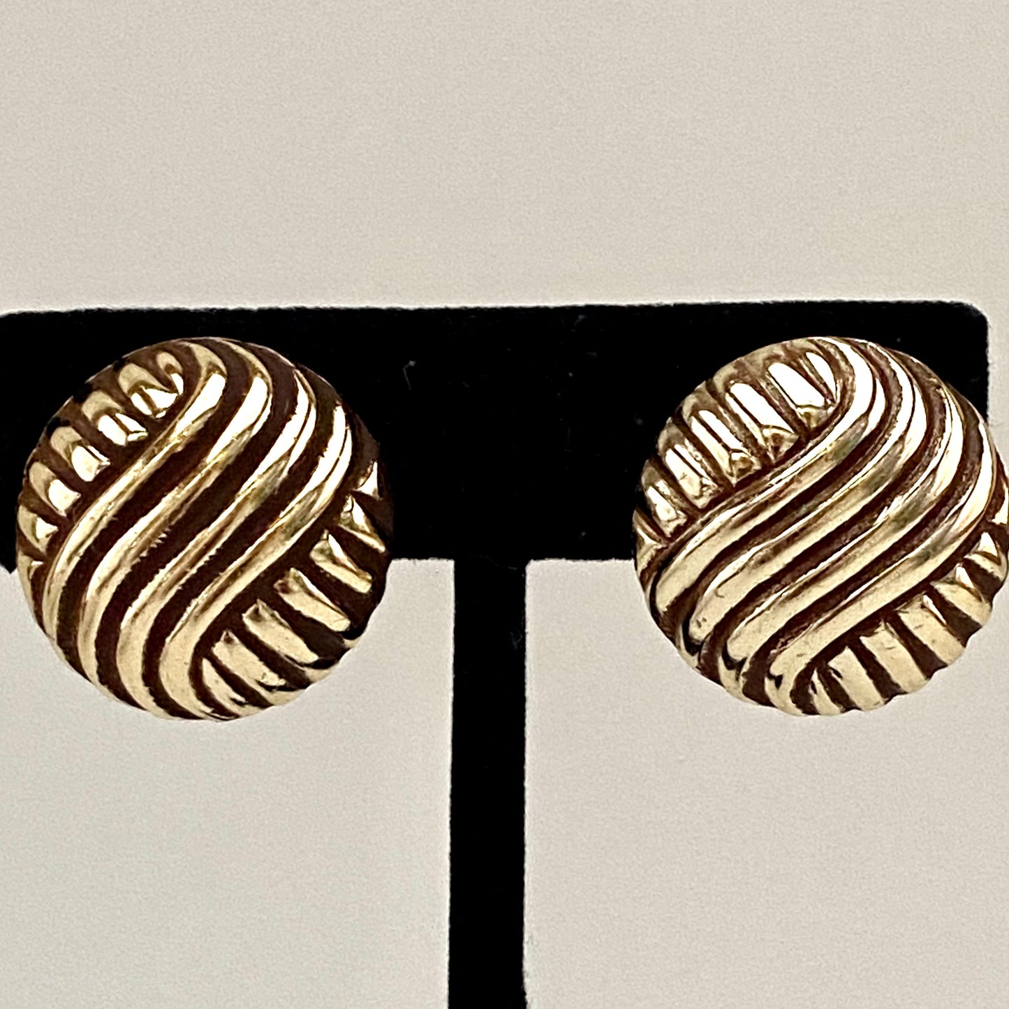 1960s West Germany Button Earrings