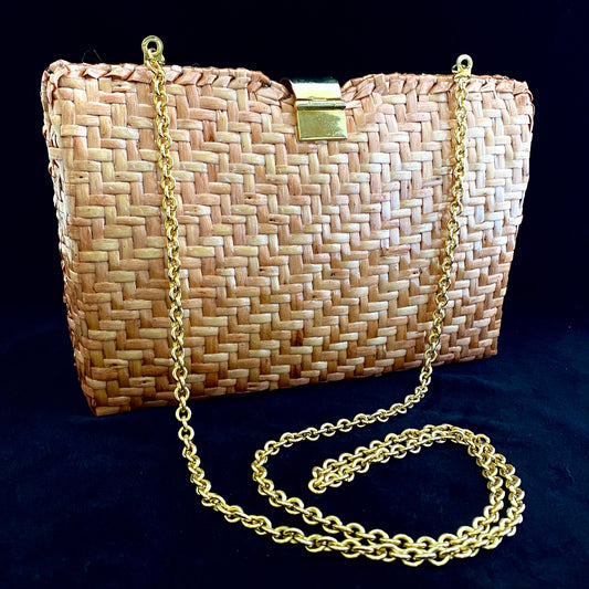 Late 70s/ Early 80s Walborg Rattan Purse