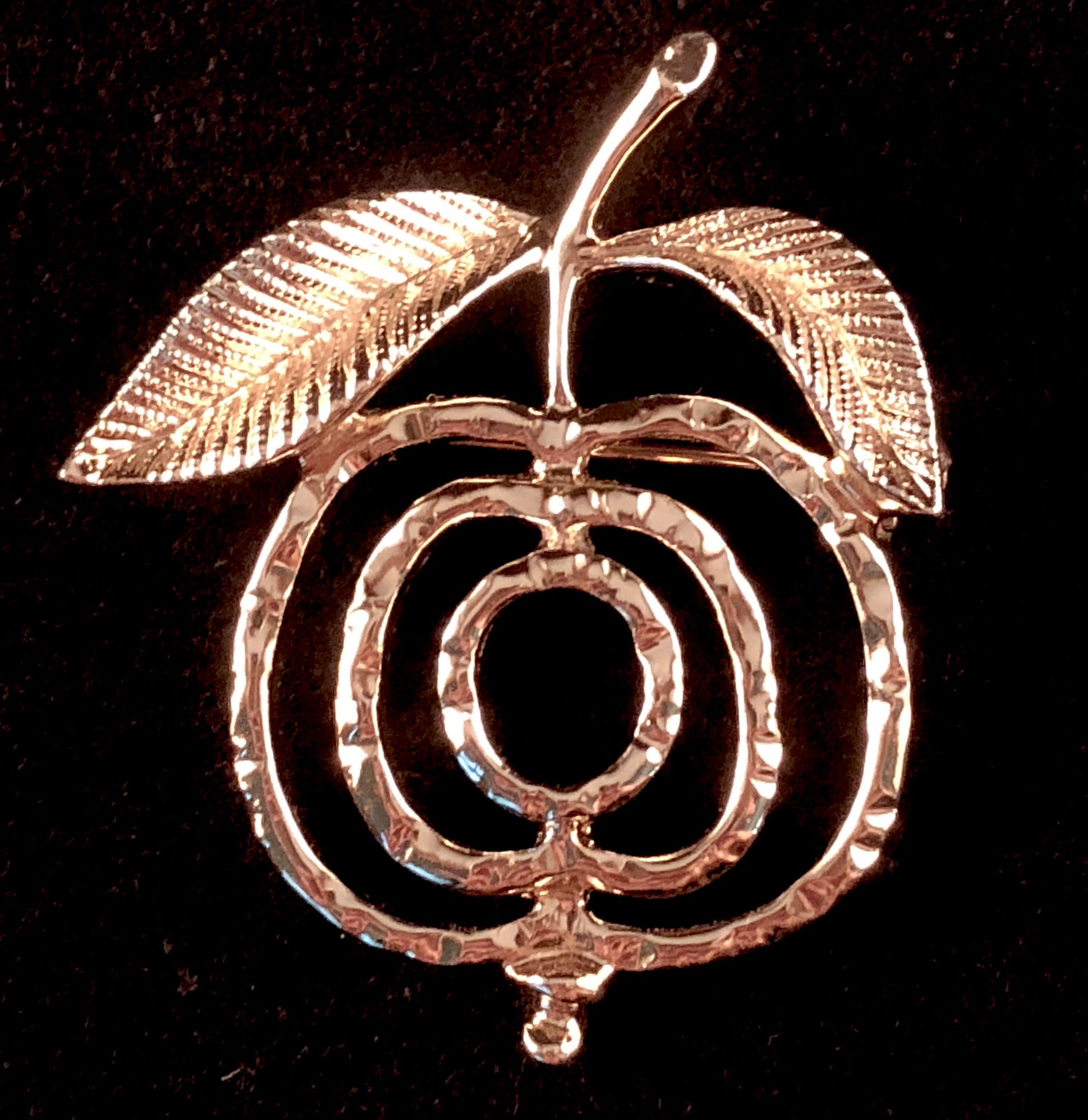 1972 Sarah Coventry Saucy Brooch (Gold) - Retro Kandy Vintage