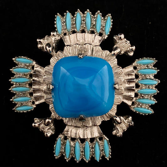 1970s Castlecliff Brooch Designed By Larry Vrba