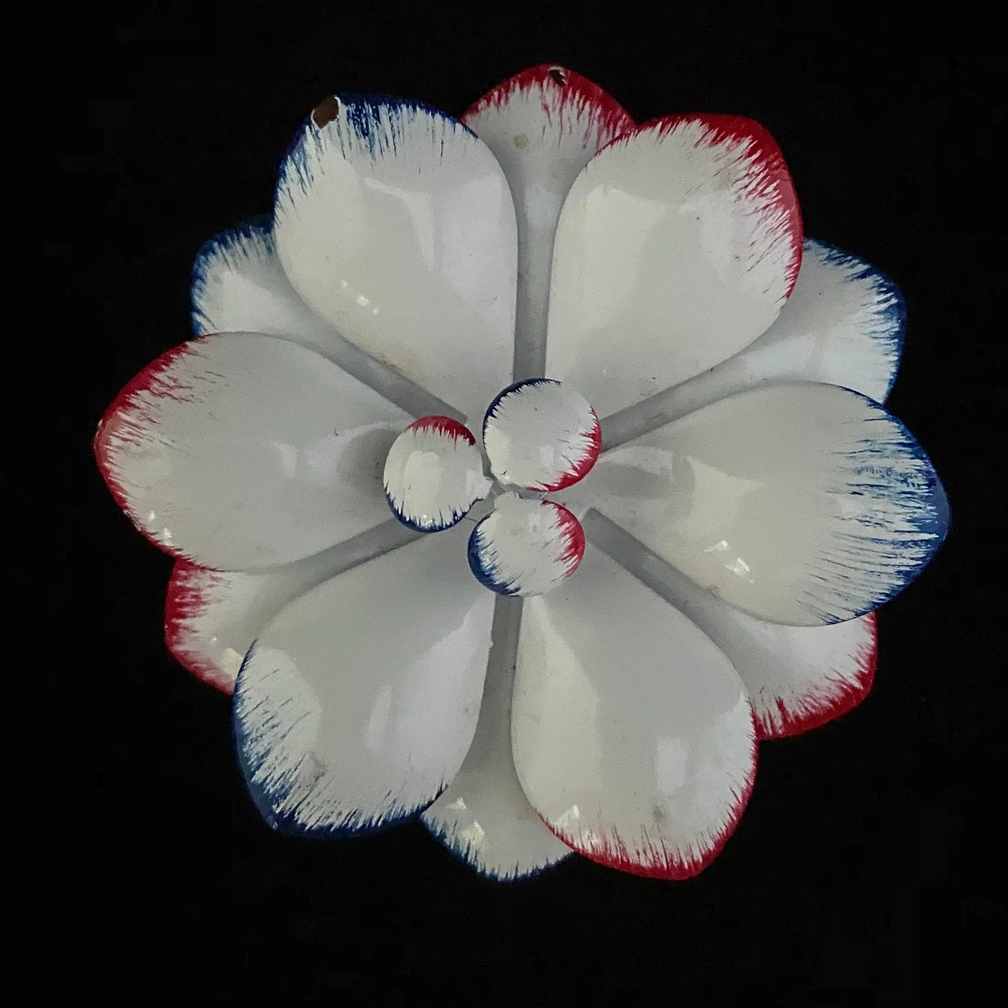 1960s Americana Enamel Flower Brooch - Retro Kandy Vintage
