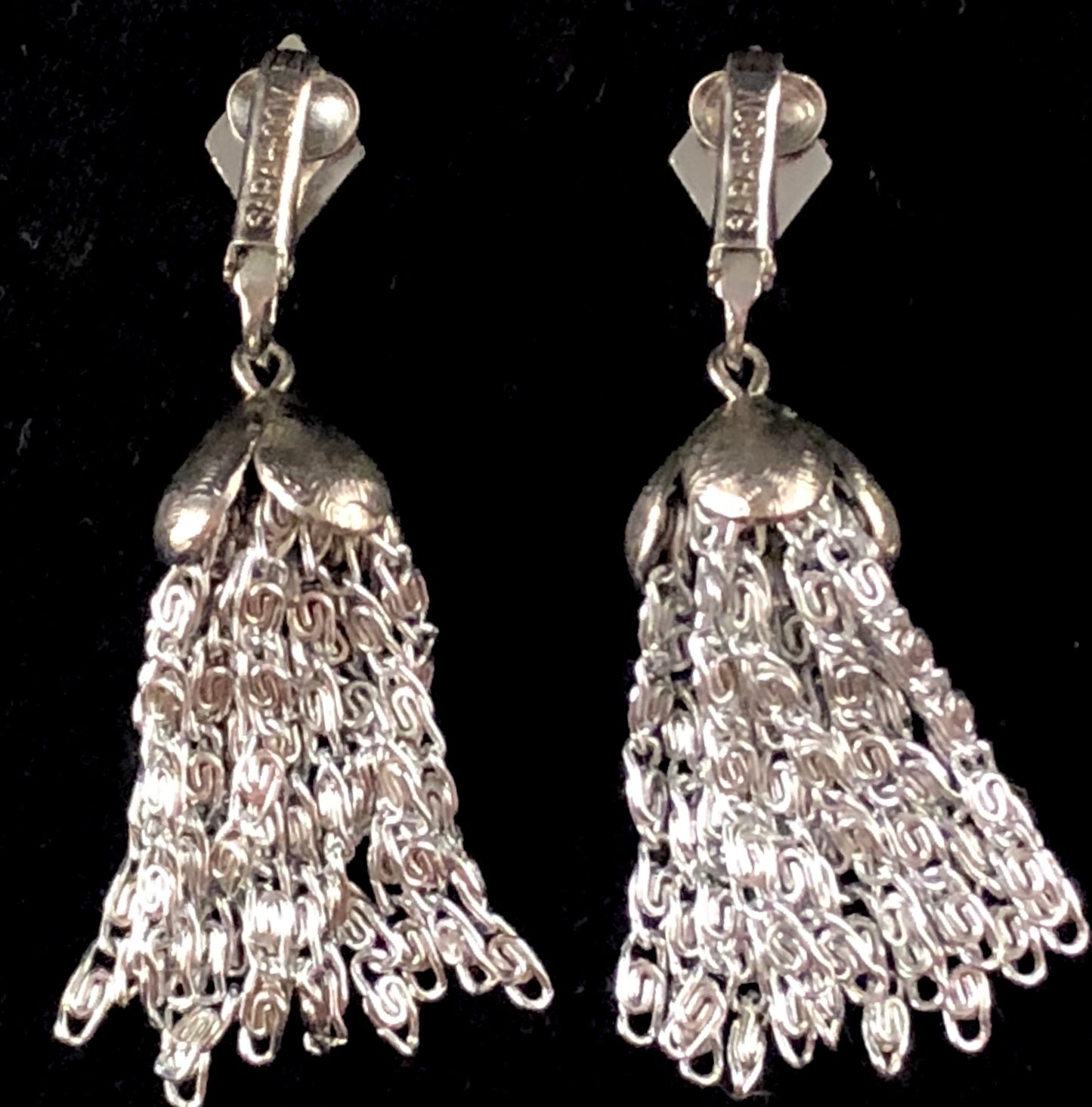 Early 1960's Sarah Coventry Silvery Cascade Earrings - Retro Kandy Vintage