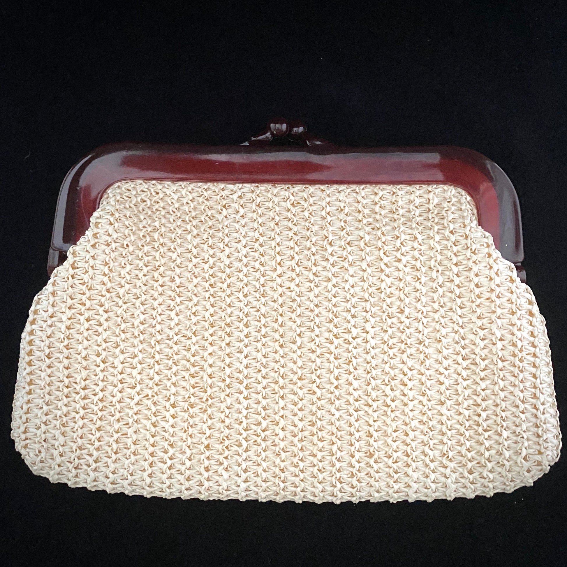 1970s Made in Hong Kong Raffia Clutch - Retro Kandy Vintage