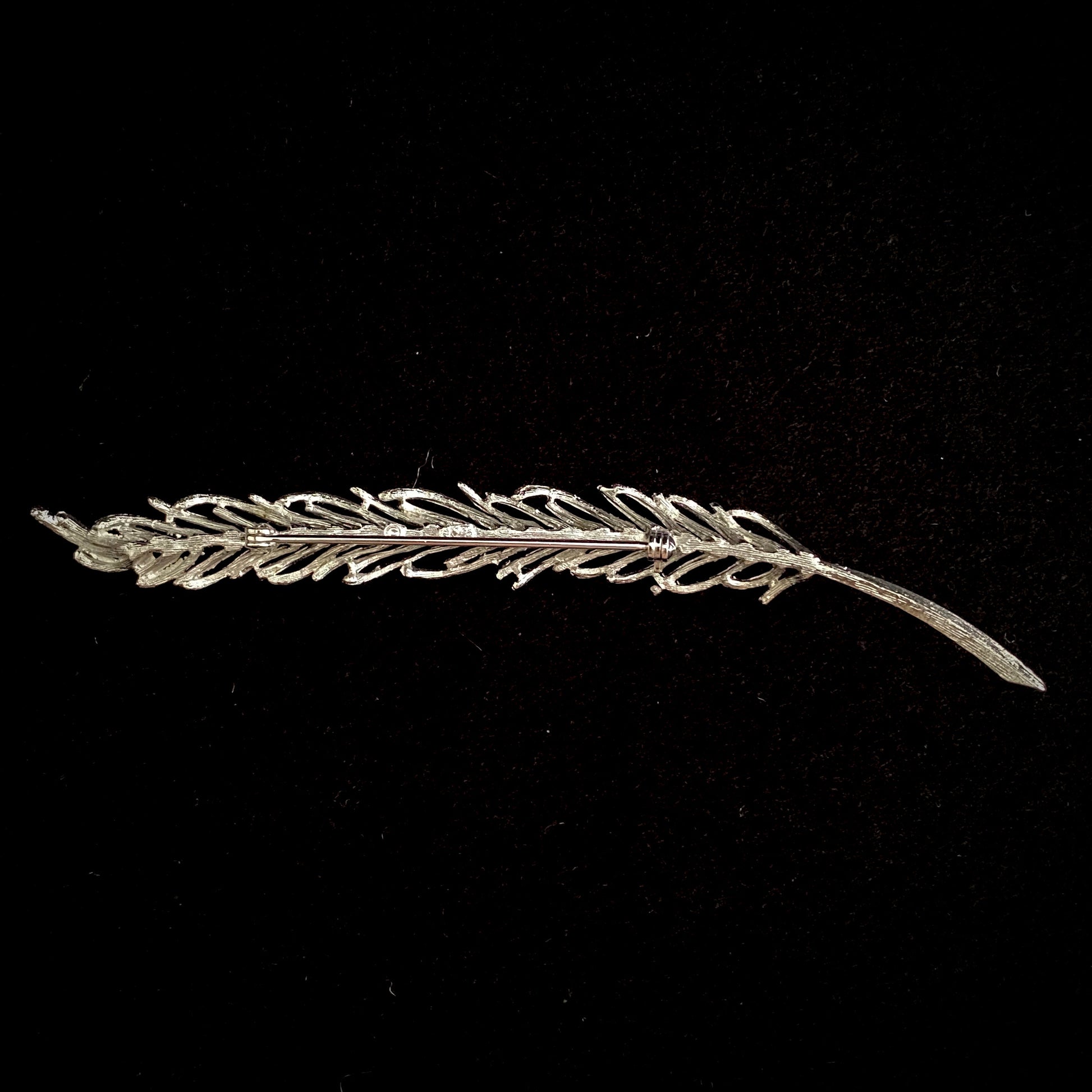 Late 50s/ Early 60s Coro Silver Leaf Brooch - Retro Kandy Vintage