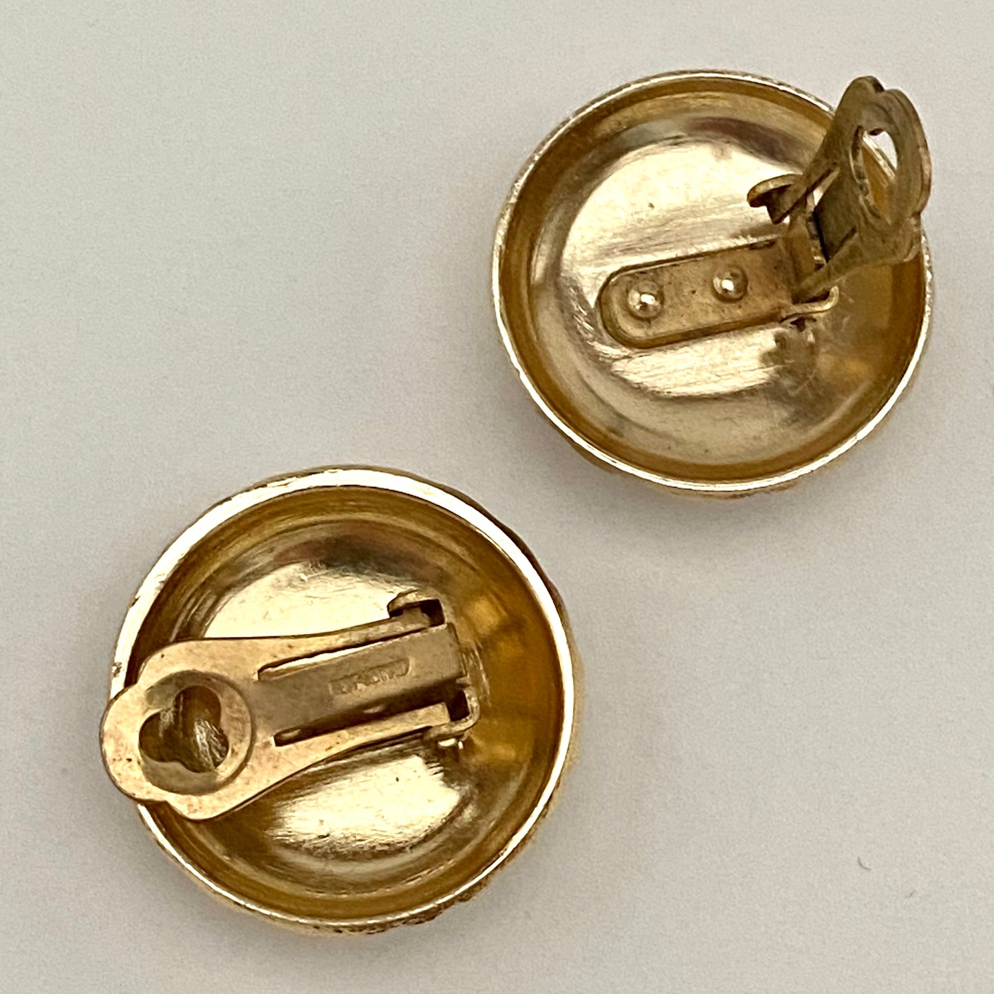 1960s West Germany Button Earrings