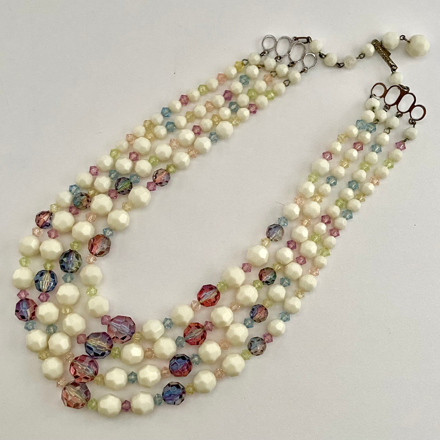 1960s Germany 4 Strand Bead Necklace