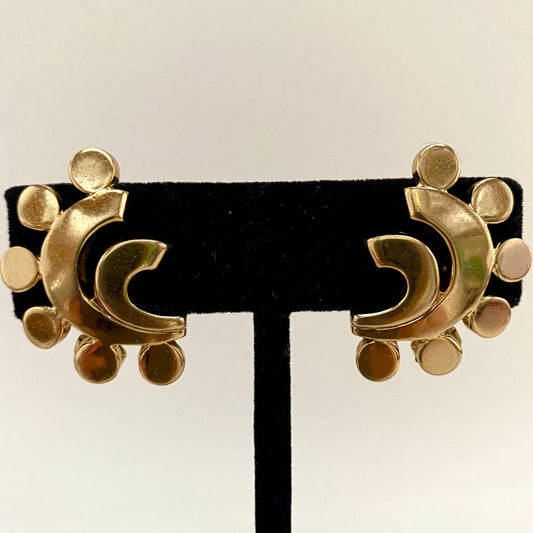 1960s Monet Earring With Patented Clips