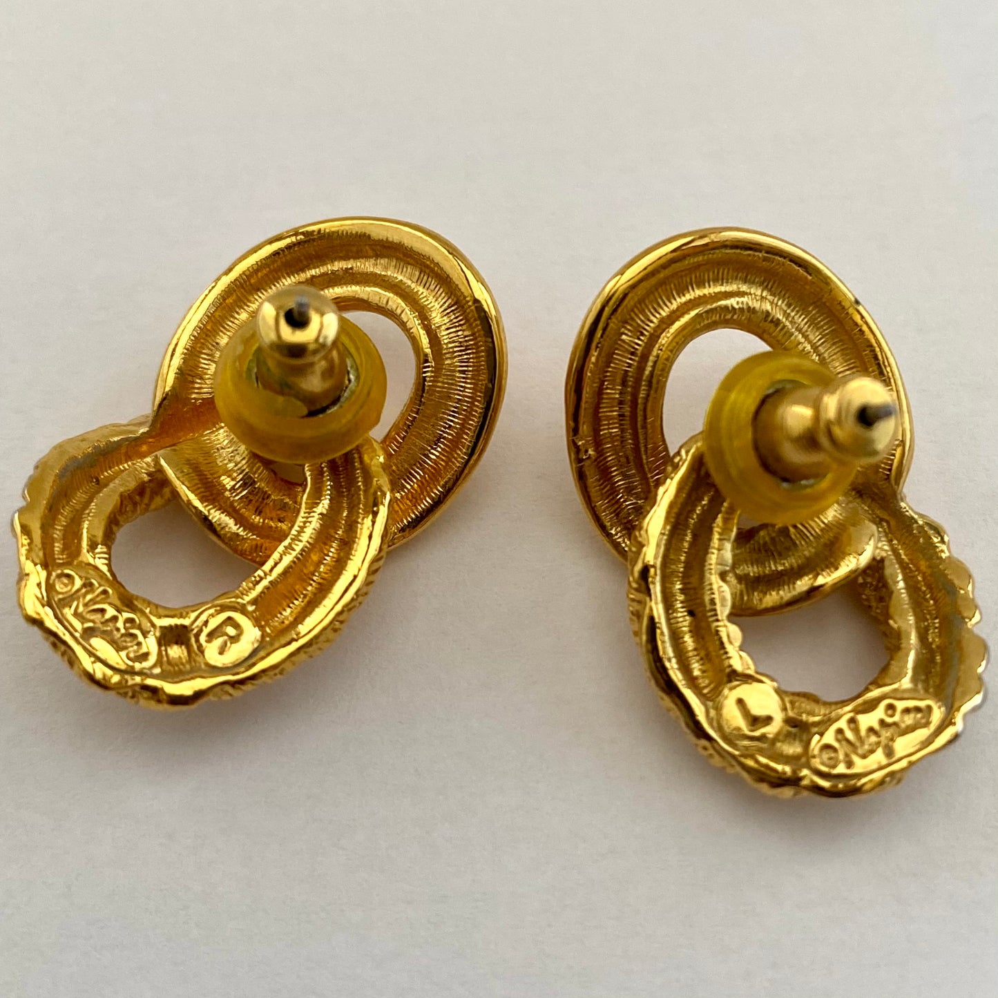 1980s Napier Gold-Tone Earrings