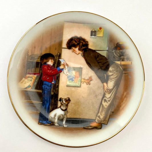 1985 Avon, Creation of Love,  Special Memories Plate by Tom Newsom