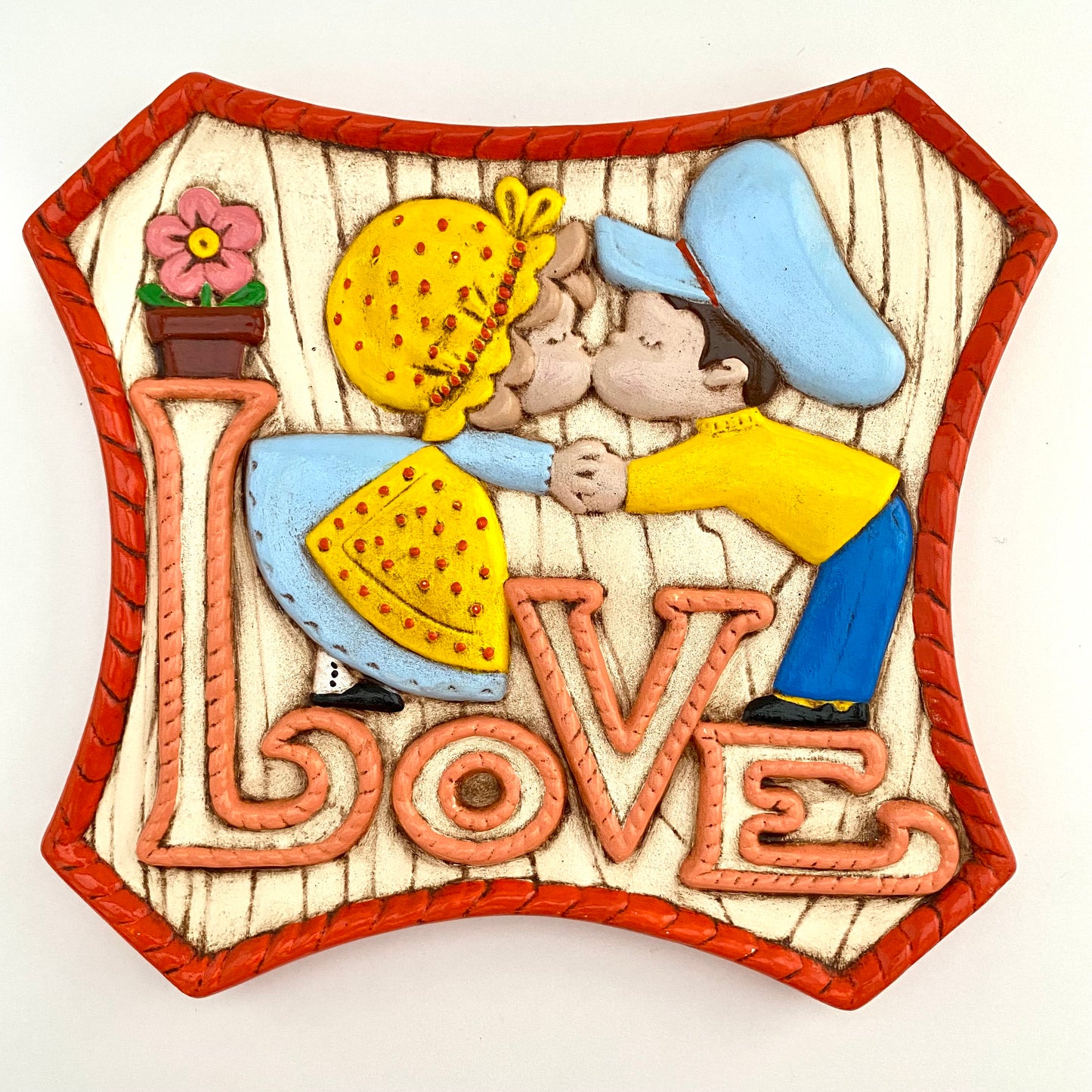 Late 70s/ Early 80s Ceramic "Love" Plaque