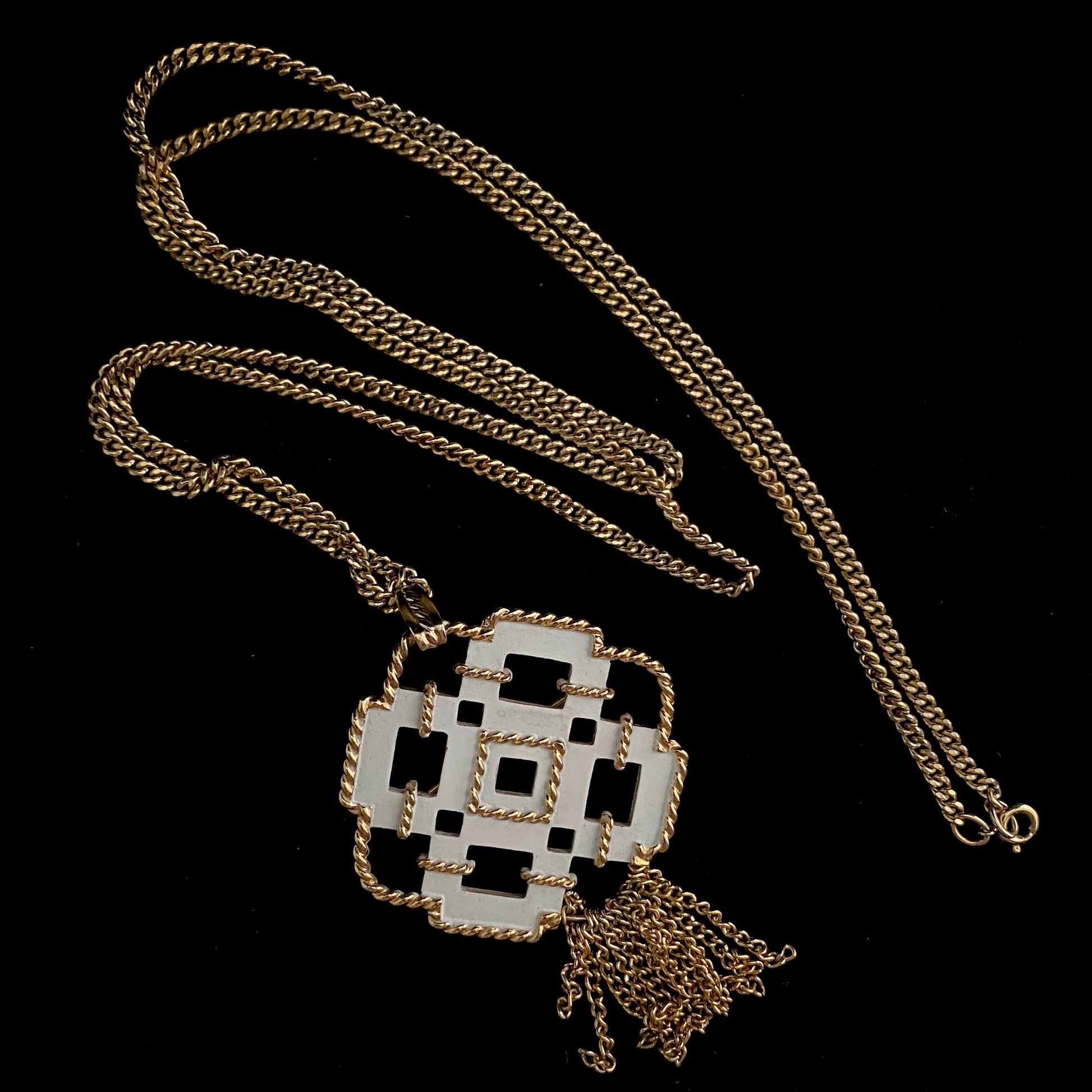 1972 Contempora Convertible Pendant Necklace/ Brooch - Retro Kandy Vintage
