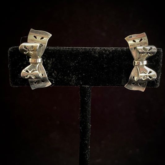 1950s Coro Bow Earrings - Retro Kandy Vintage