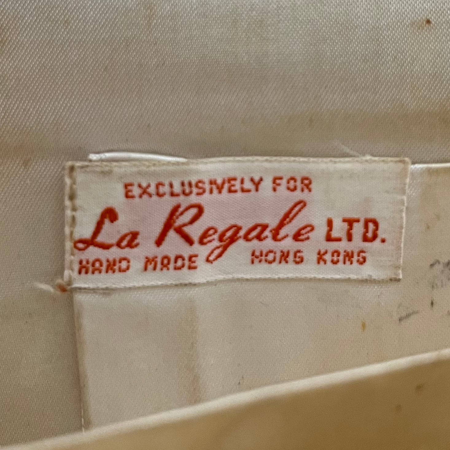 Vintage La Regale Handmade Beaded Satin Purse Made in Hong 