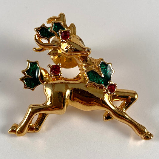 1993 Avon Holiday Reindeer Pin